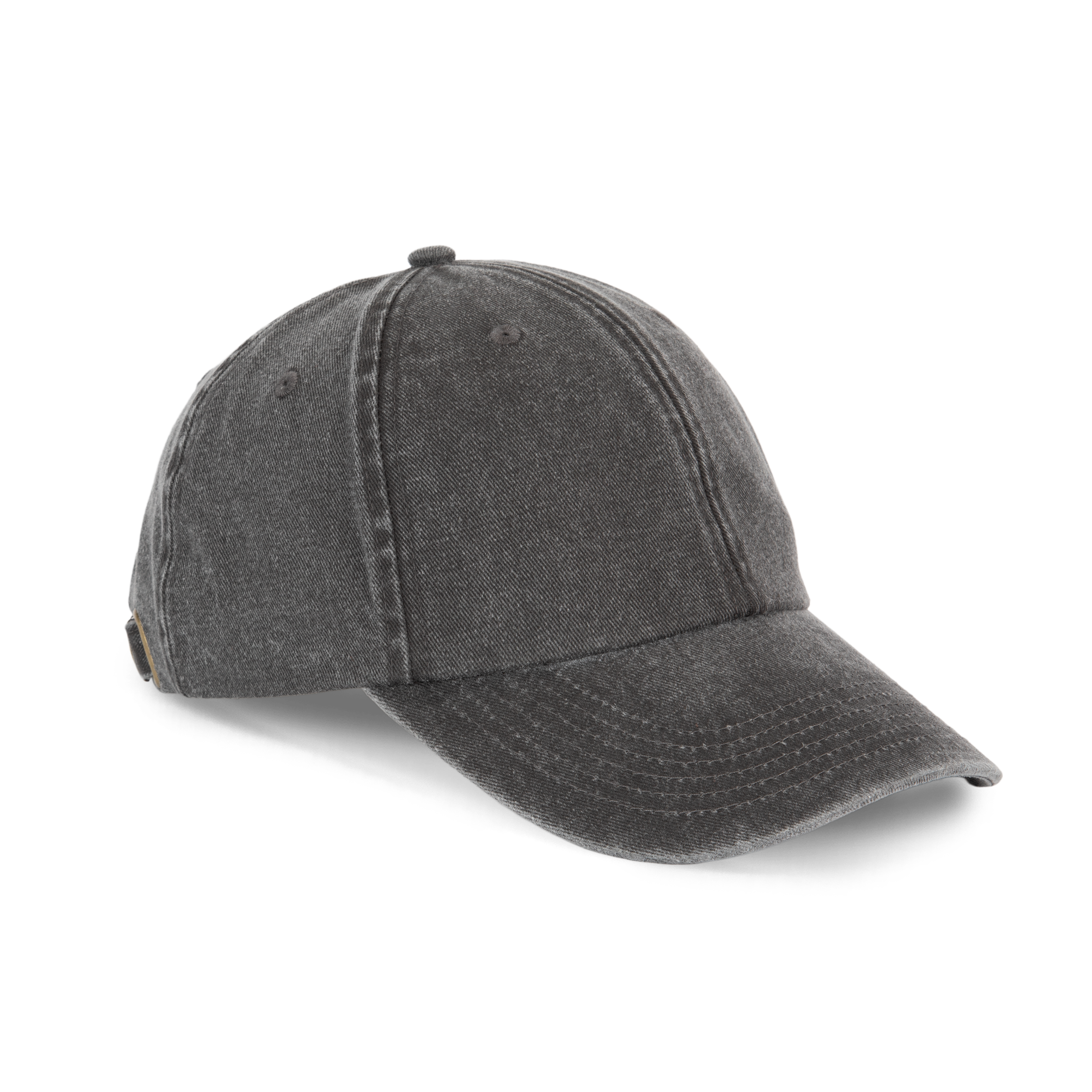 washed smoky black Gorra de estilo vintage