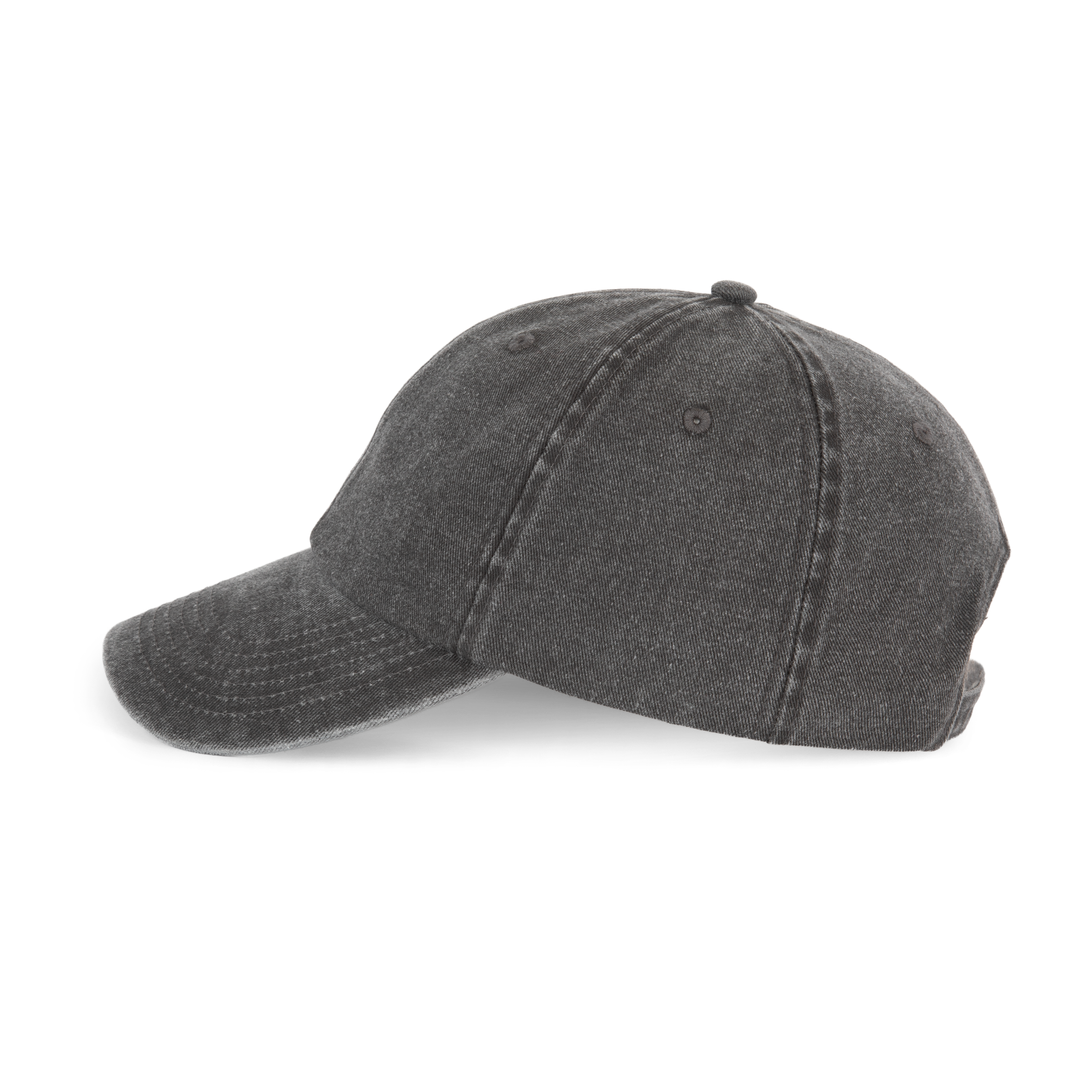 washed smoky black Gorra de estilo vintage