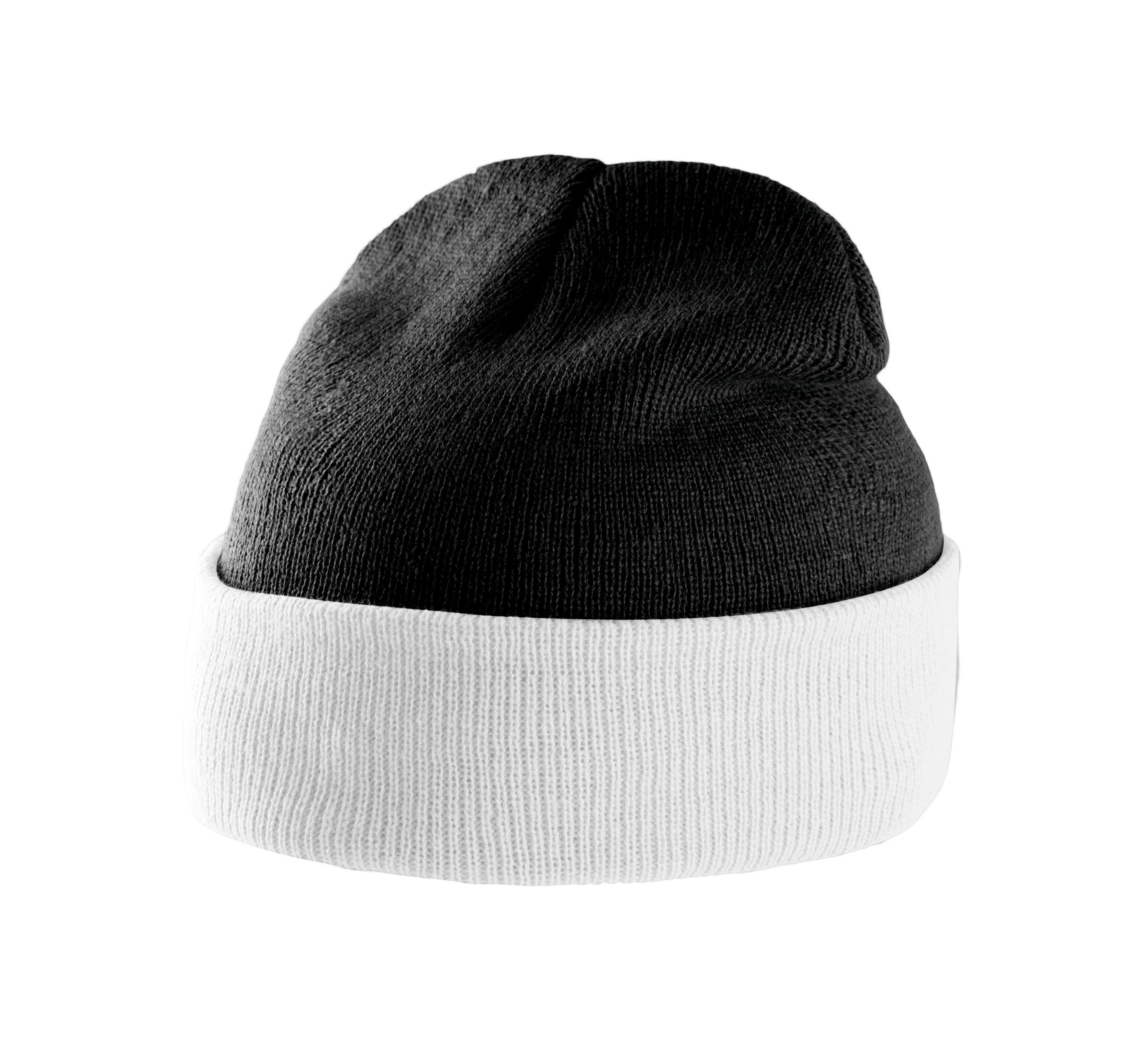 Bonnet bicolore avec revers - Image 7