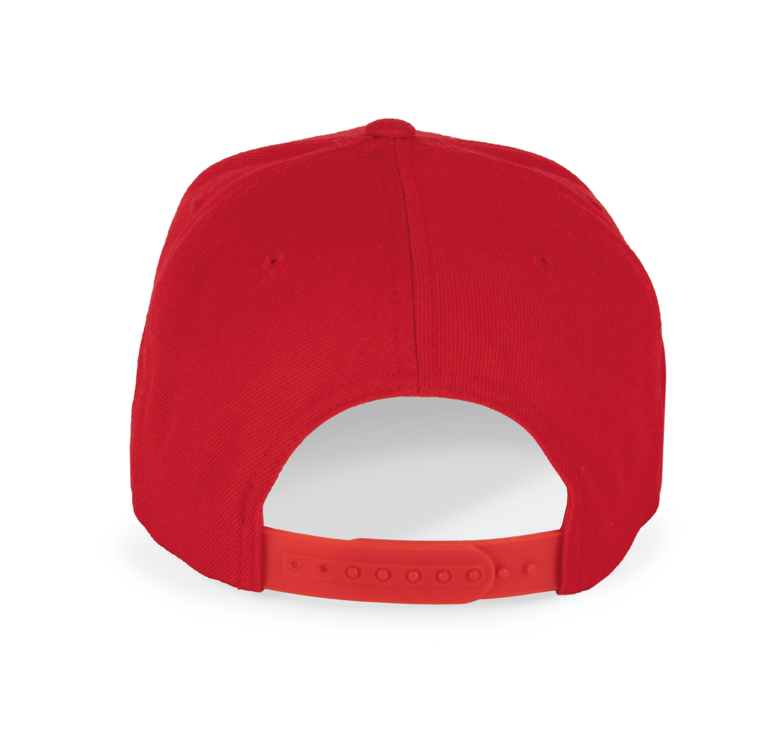 Boné com pala direita - 6 painéis - Red