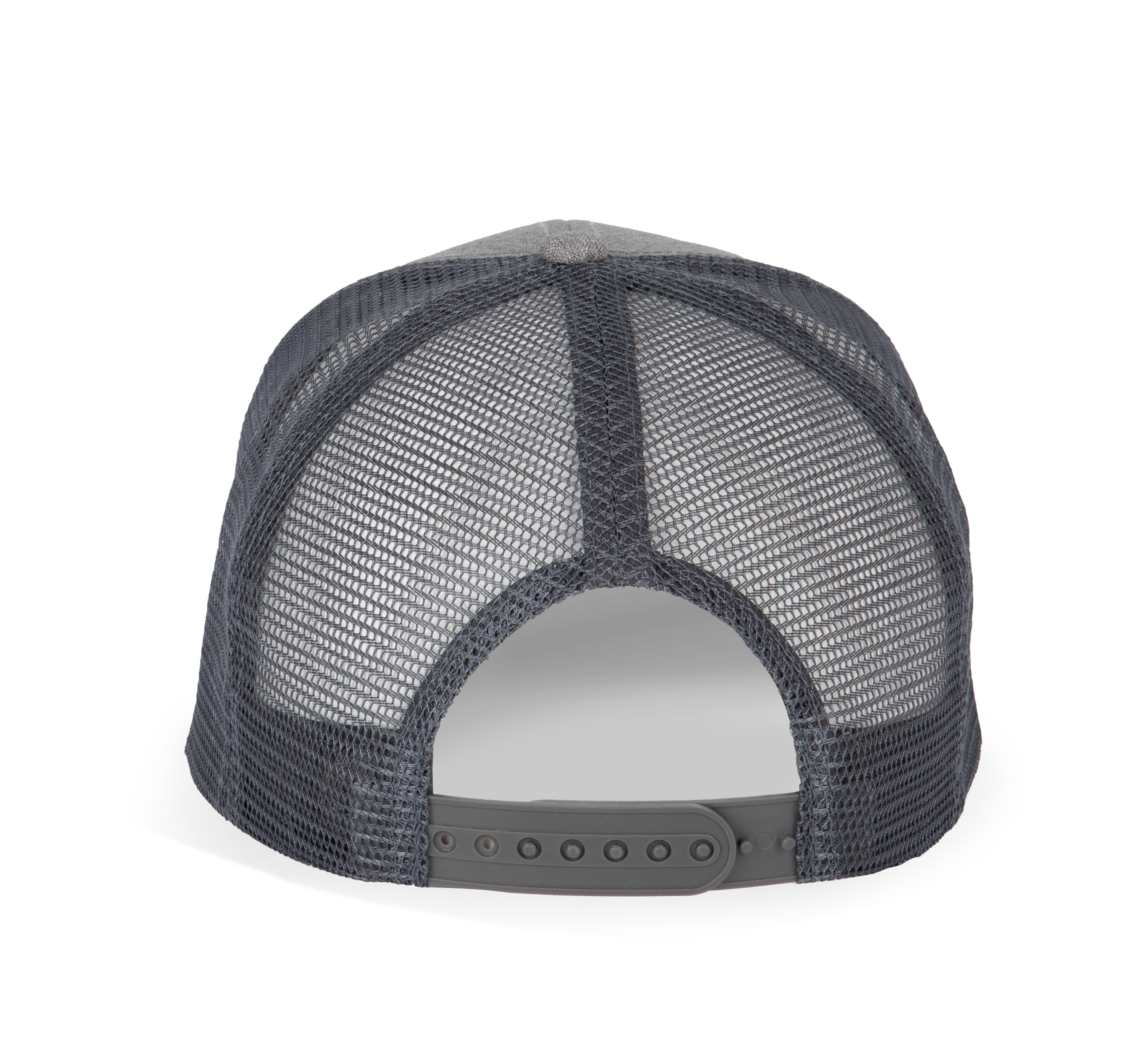 Boné trucker - 6 painéis - Granite Grey Heather