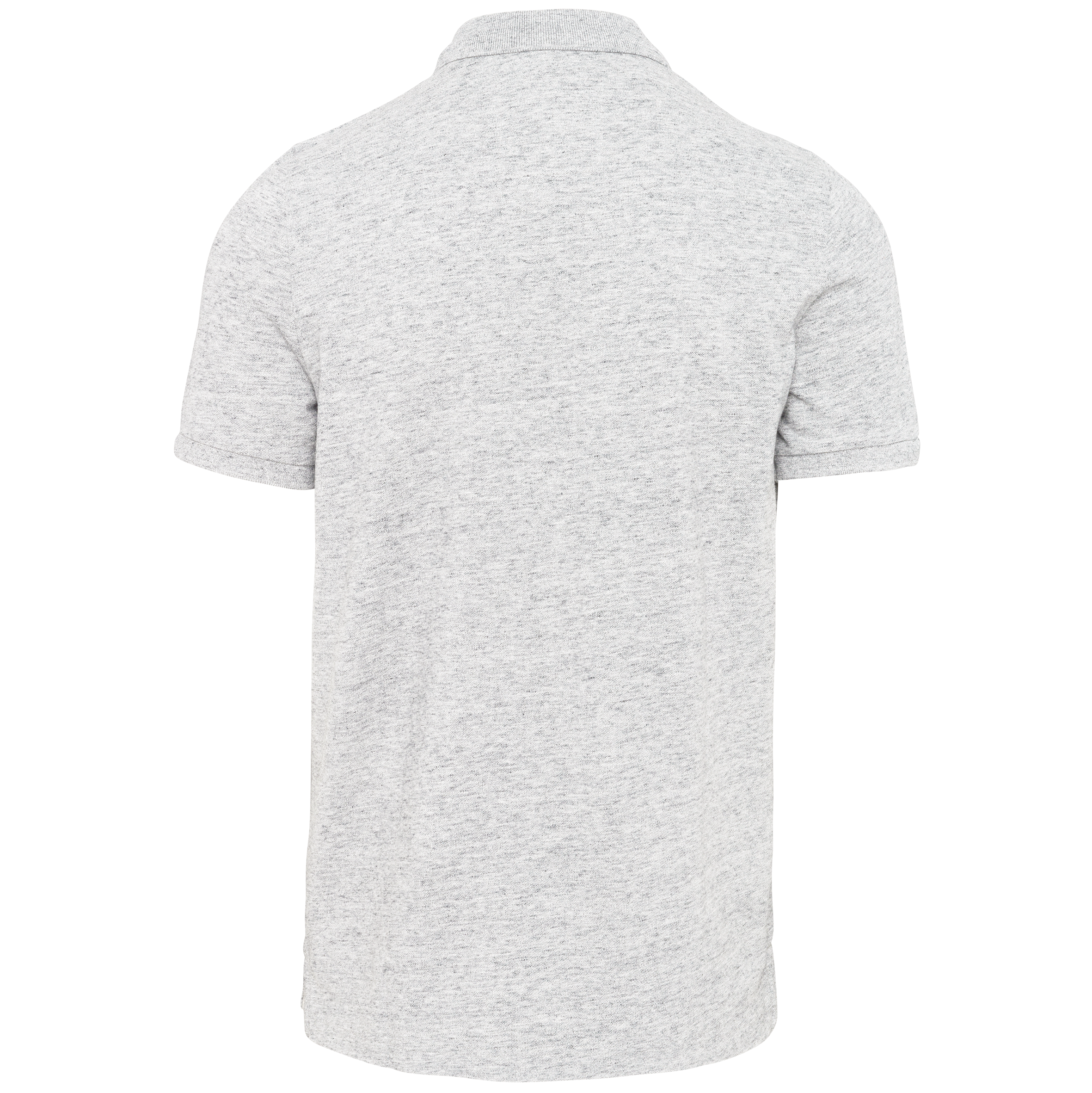 Polo vintage de homem de manga curta - Ash Heather