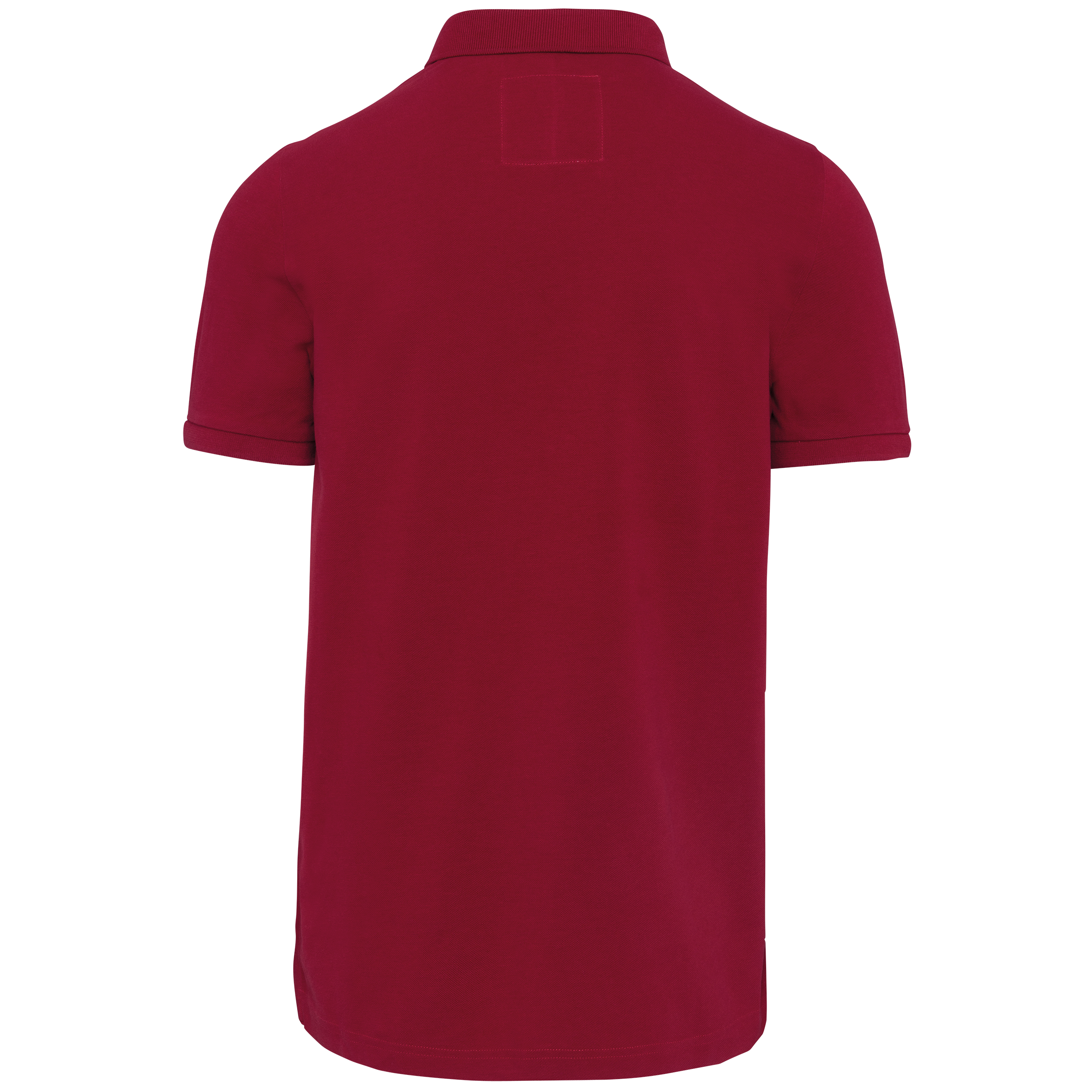 Polo vintage de homem de manga curta - Vintage Dark Red