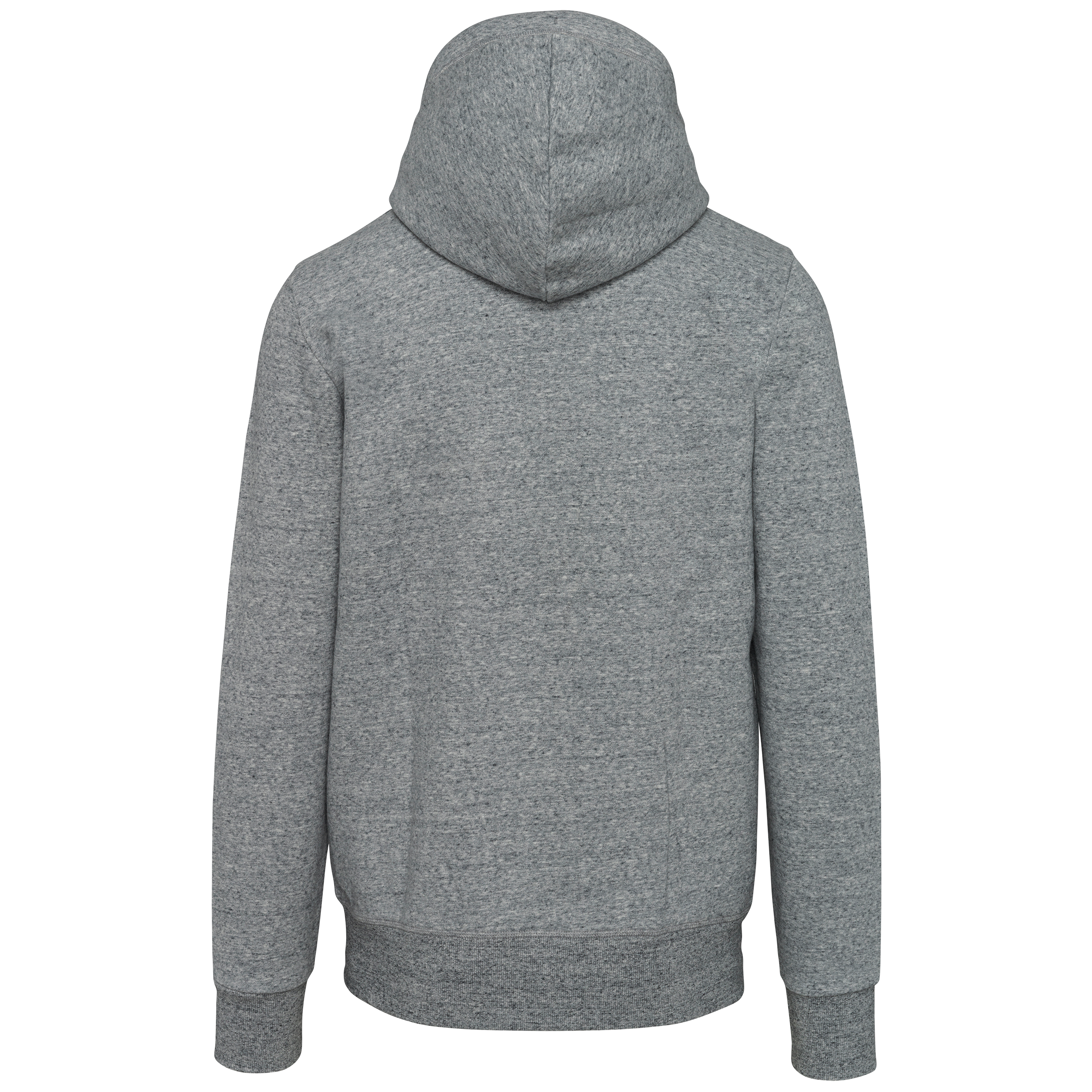 Casaco sweatshirt vintage de homem com capuz - Slub Grey Heather