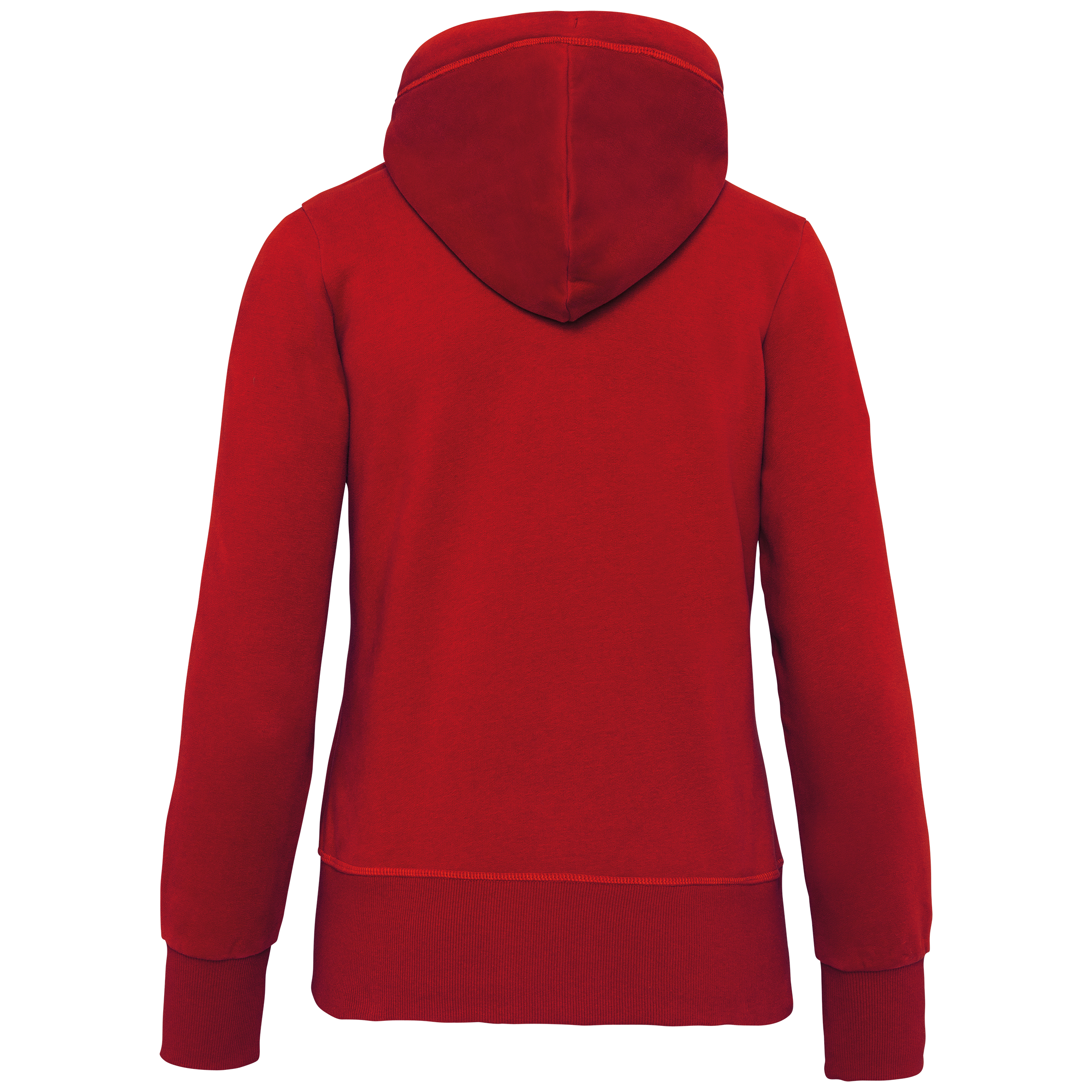 Casaco sweatshirt vintage de senhora com capuz - Vintage Dark Red