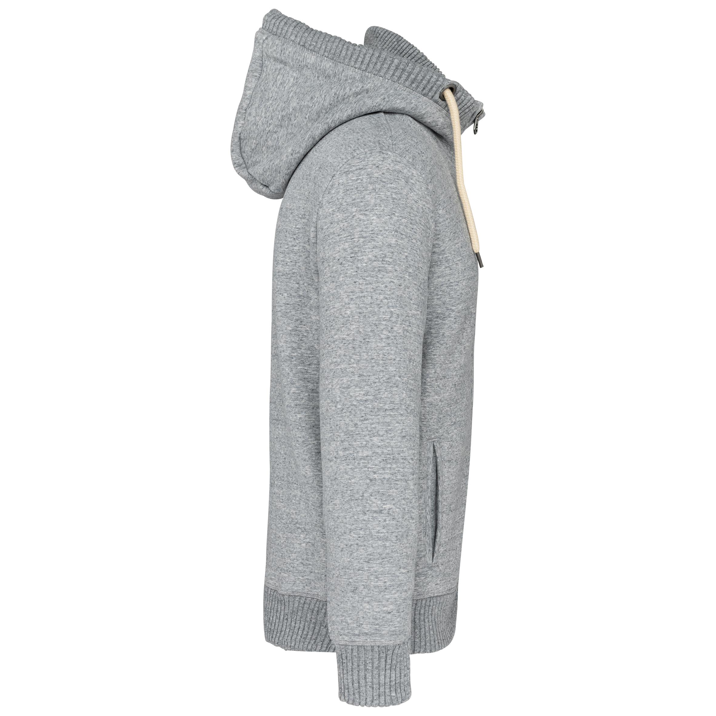 Veste vintage molleton doublée sherpa homme