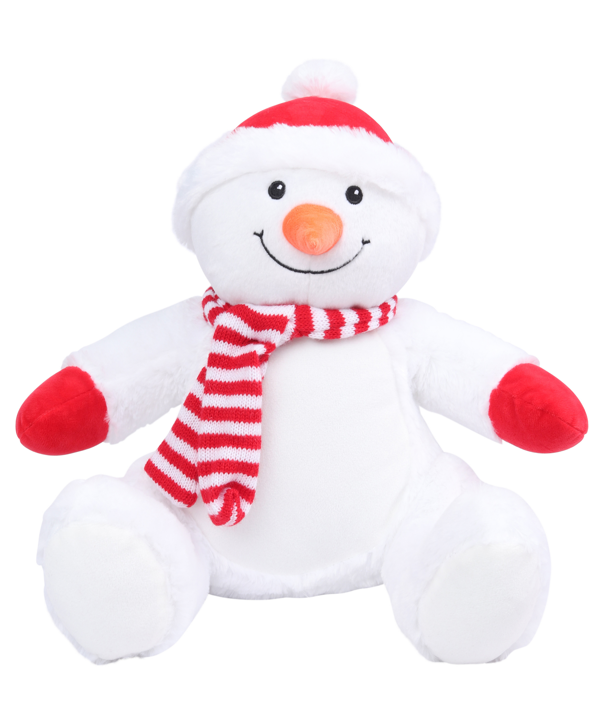 Peluche zippée bonhomme de neige
