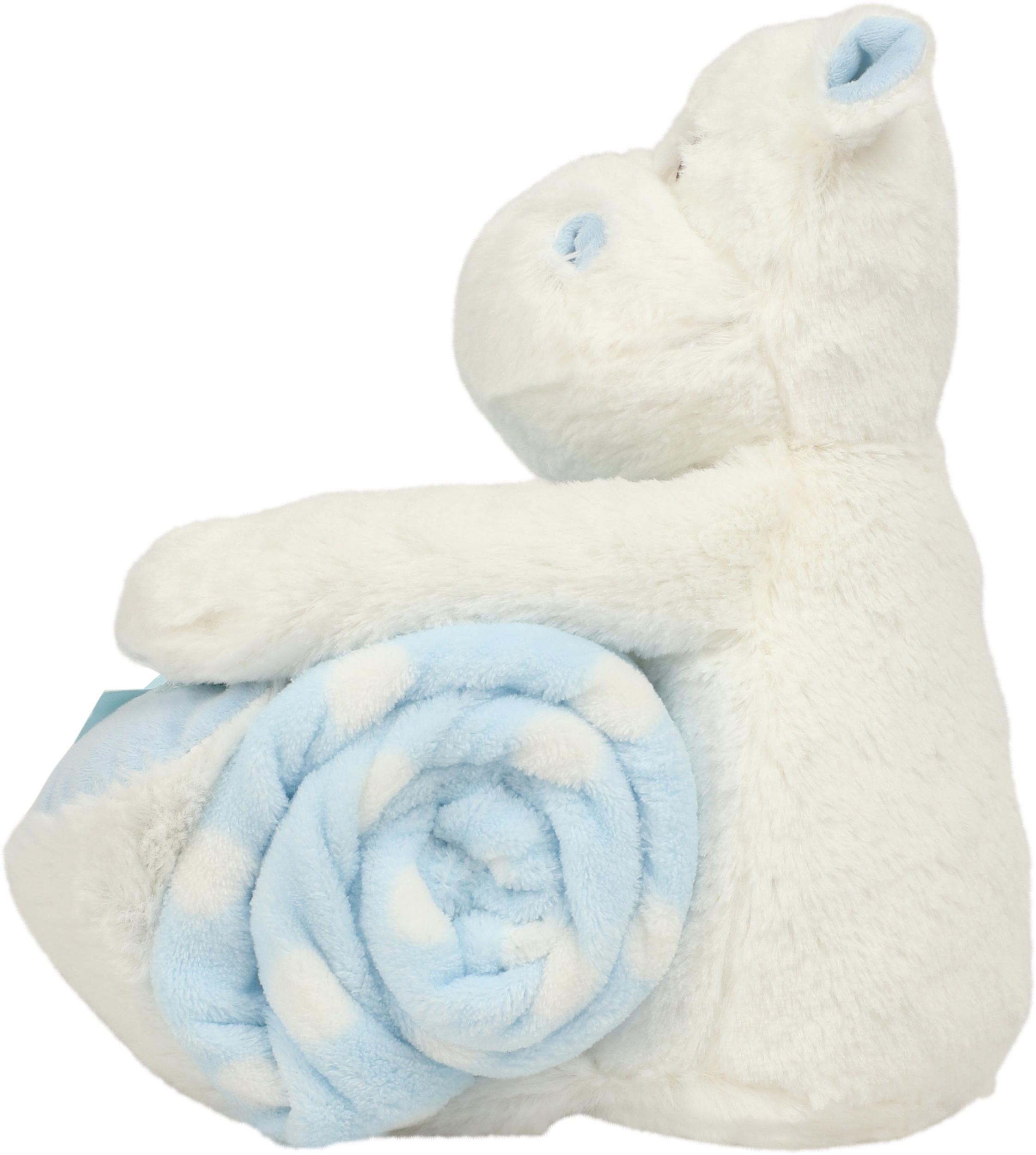 Peluche hippopotame avec couverture