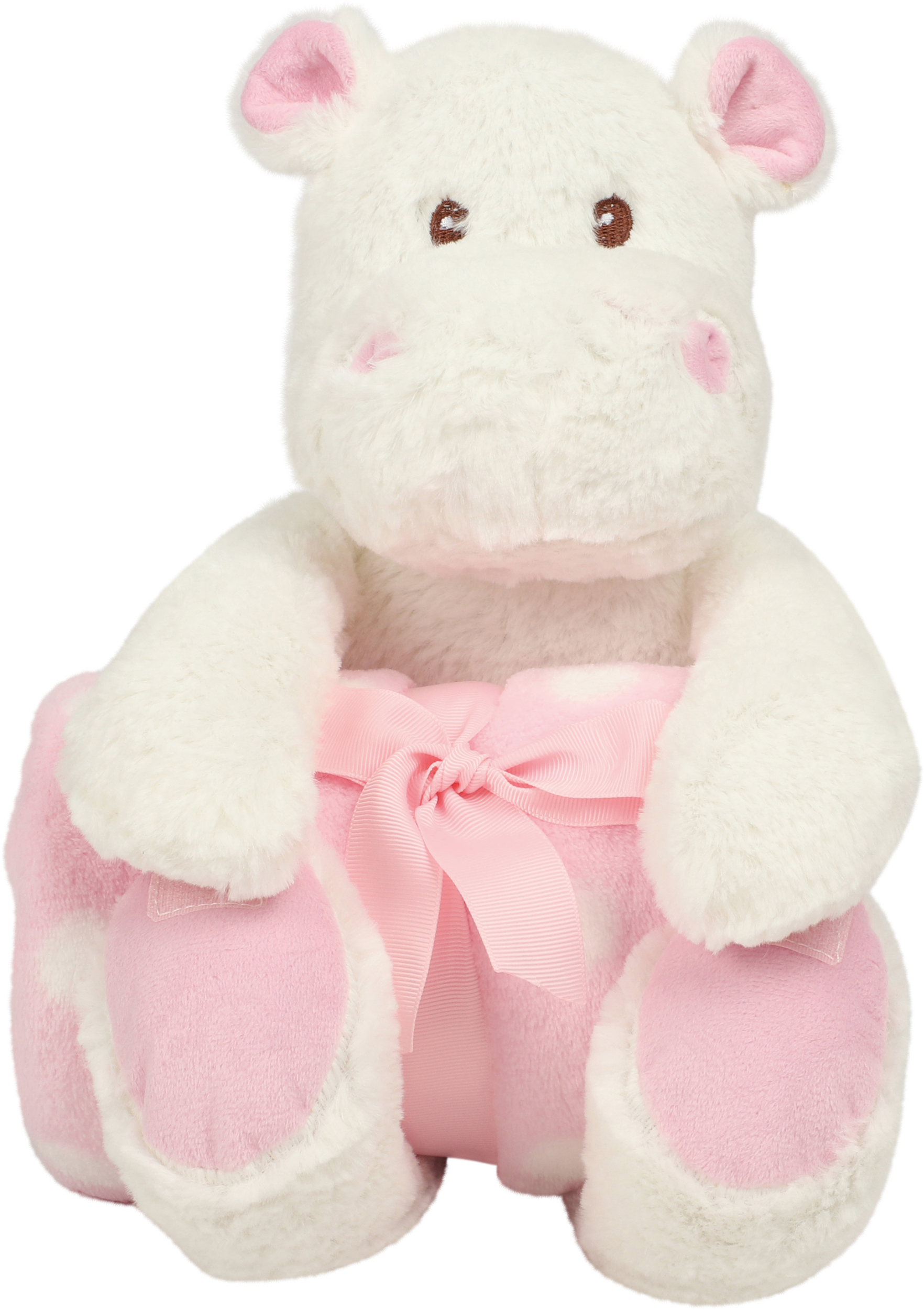 Peluche hippopotame avec couverture