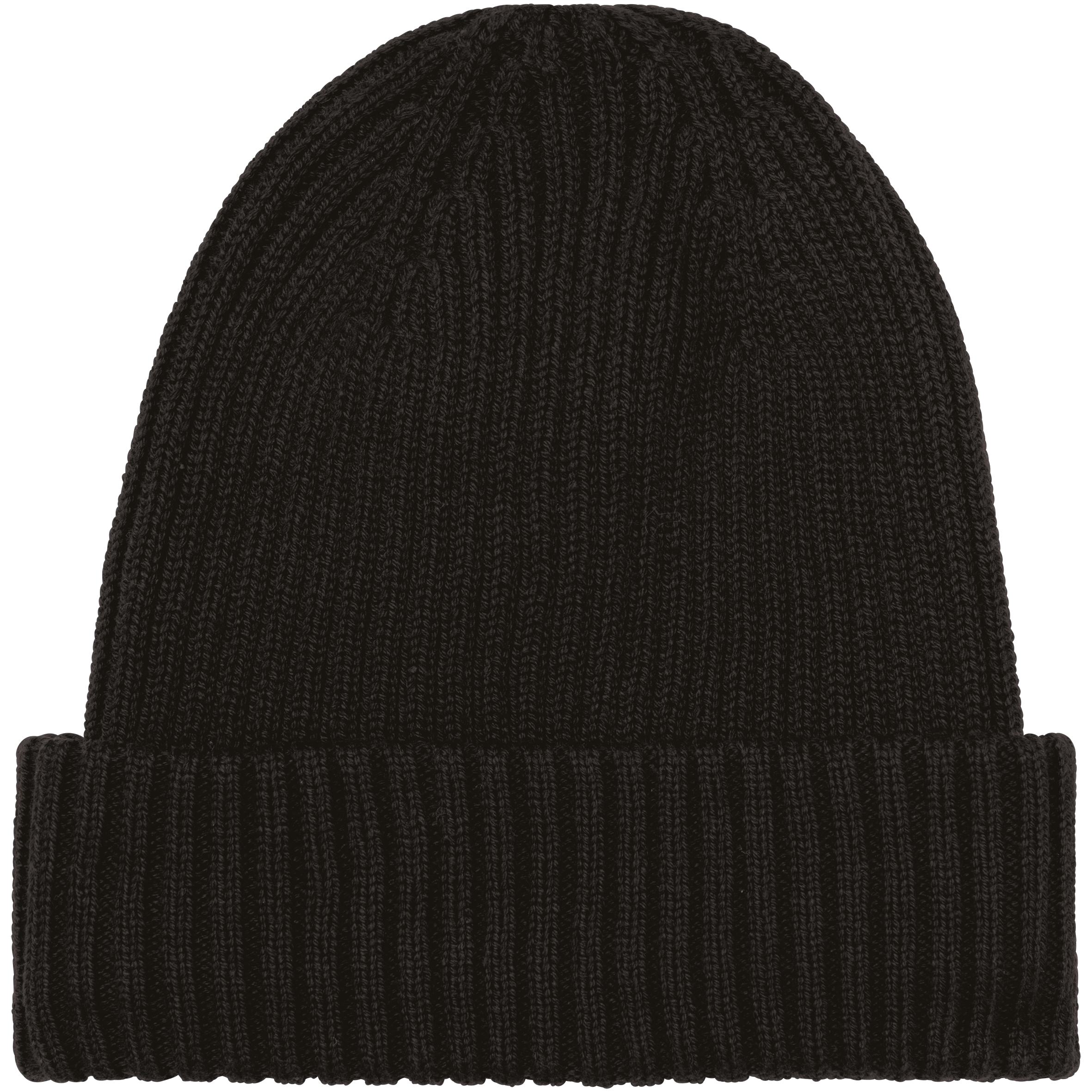 Gorro eco-responsável unissexo — Preto Frente