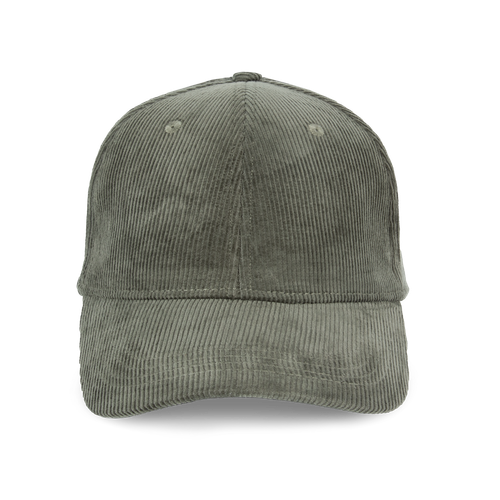 Native Spirit Unisex corduroy cap 6 panels in khaki & olive, style NS016