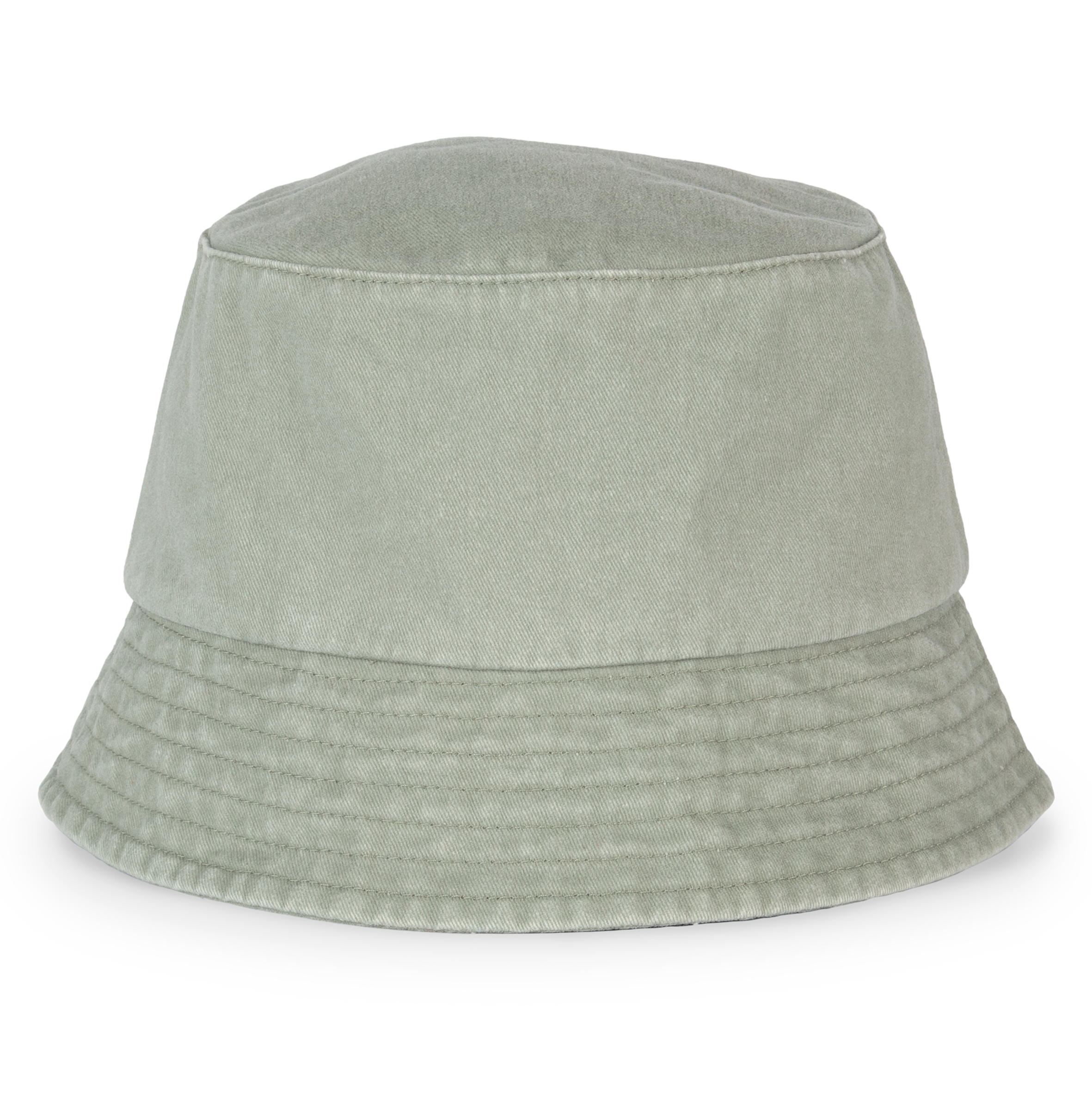 Native Spirit Unisex washed effect bucket hat in green, style NS020