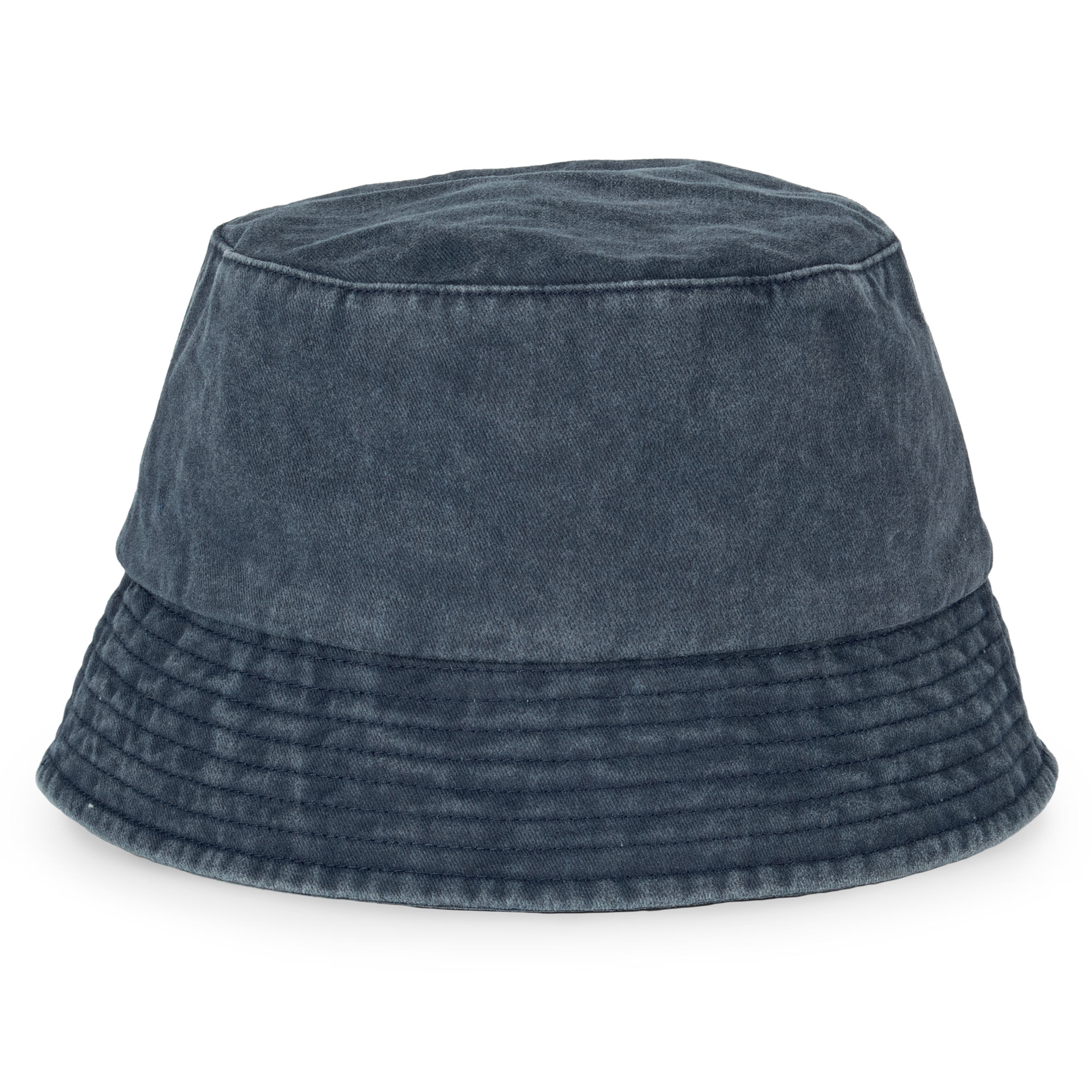 Native Spirit Unisex washed effect bucket hat in navy, style NS020