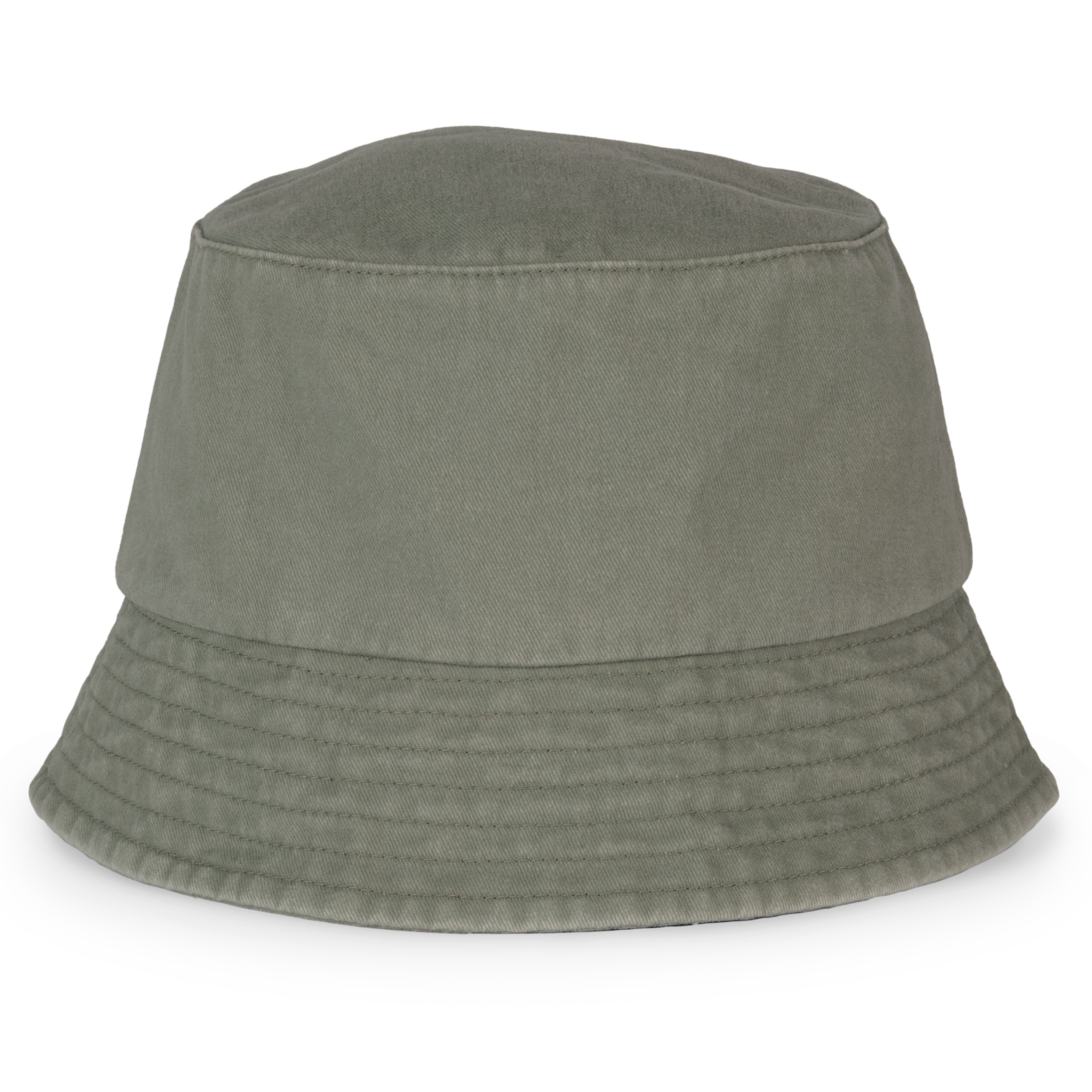 Native Spirit Unisex washed effect bucket hat in khaki & olive, style NS020