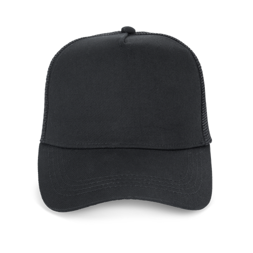 Native Spirit Unisex trucker cap 5 panels in black, style NS035