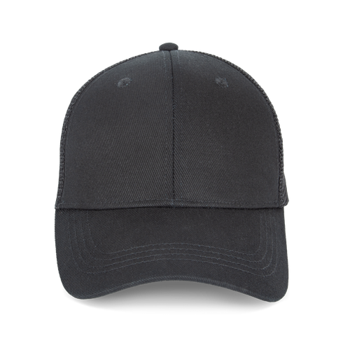 Native Spirit Unisex trucker cap 6 panels in black, style NS036