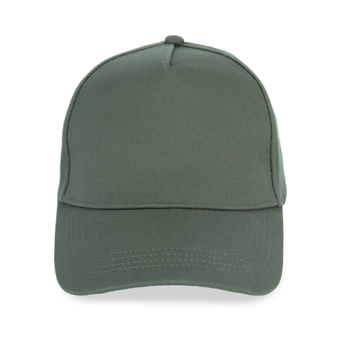 Native Spirit Unisex cap 5 panels in khaki & olive, style NS037