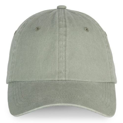 Native Spirit Unisex washed effect cap in green, style NS040