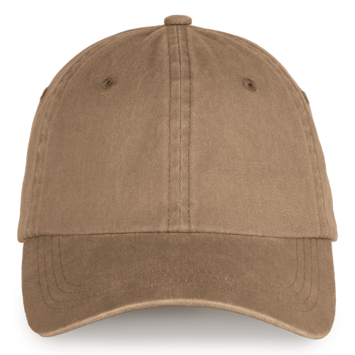 Native Spirit Unisex washed effect cap in brown, style NS040