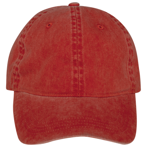 Native Spirit Unisex washed effect cap in red, style NS040