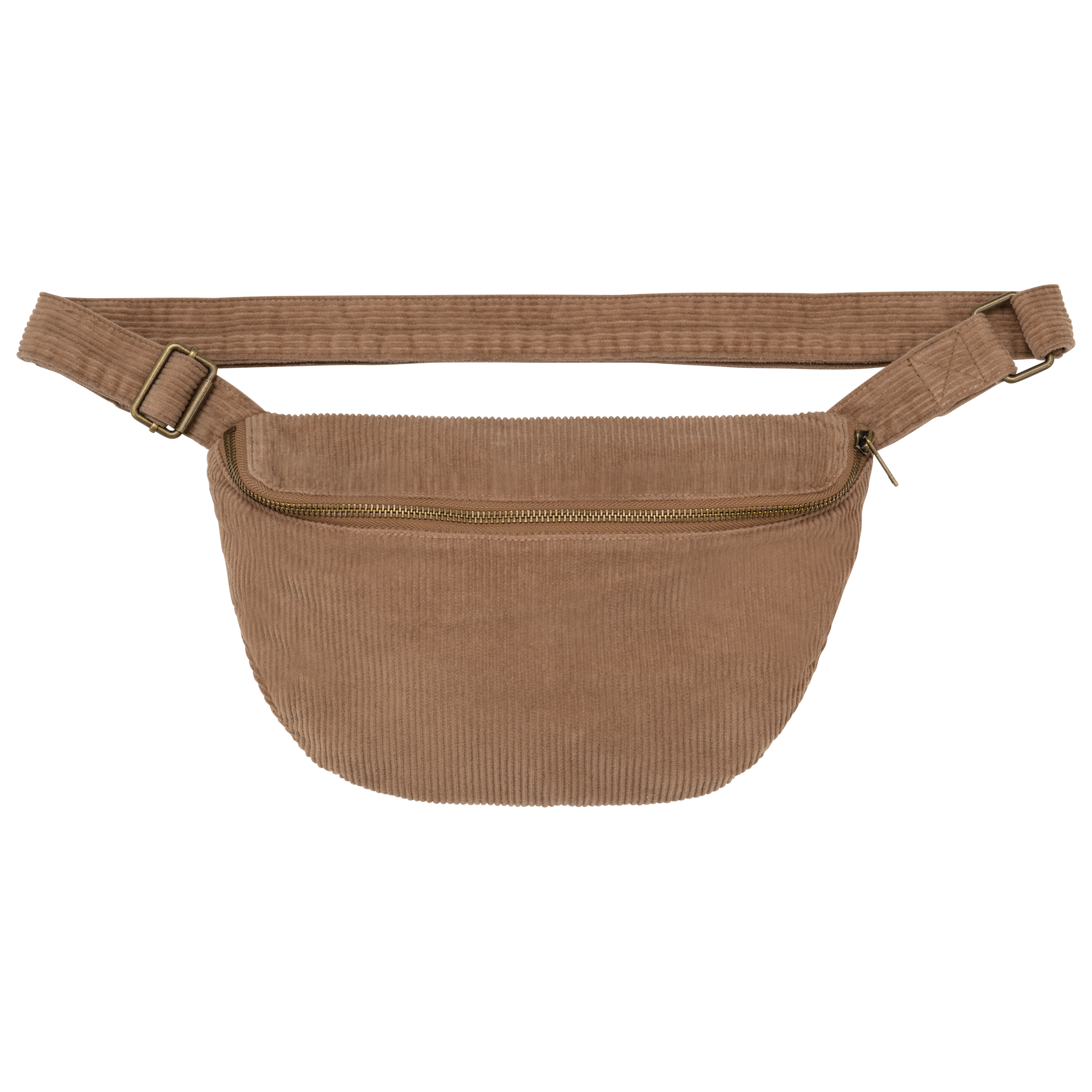 Native Spirit Corduroy washed effect fanny bag in brown, style NS108