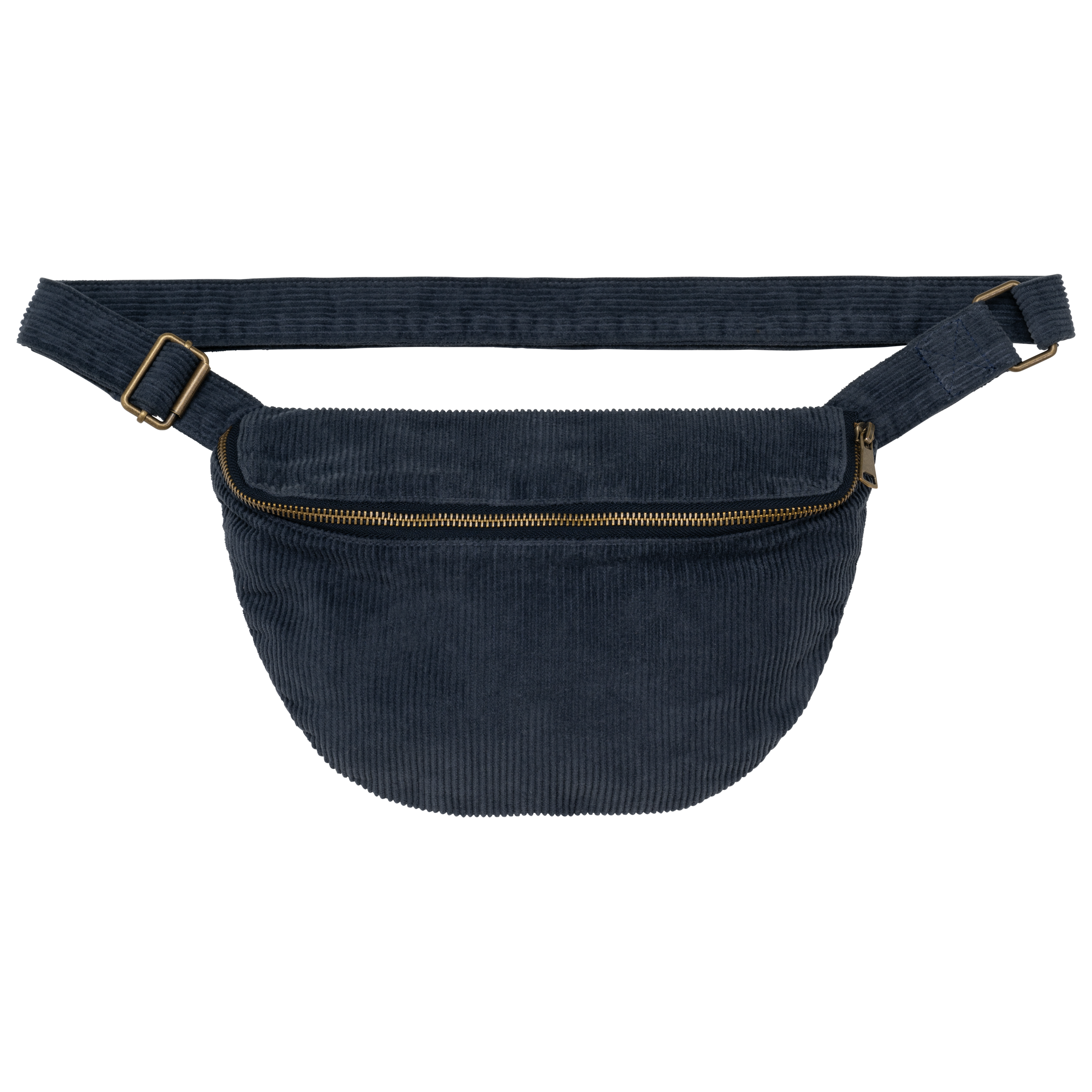 Native Spirit Corduroy washed effect fanny bag in navy, style NS108