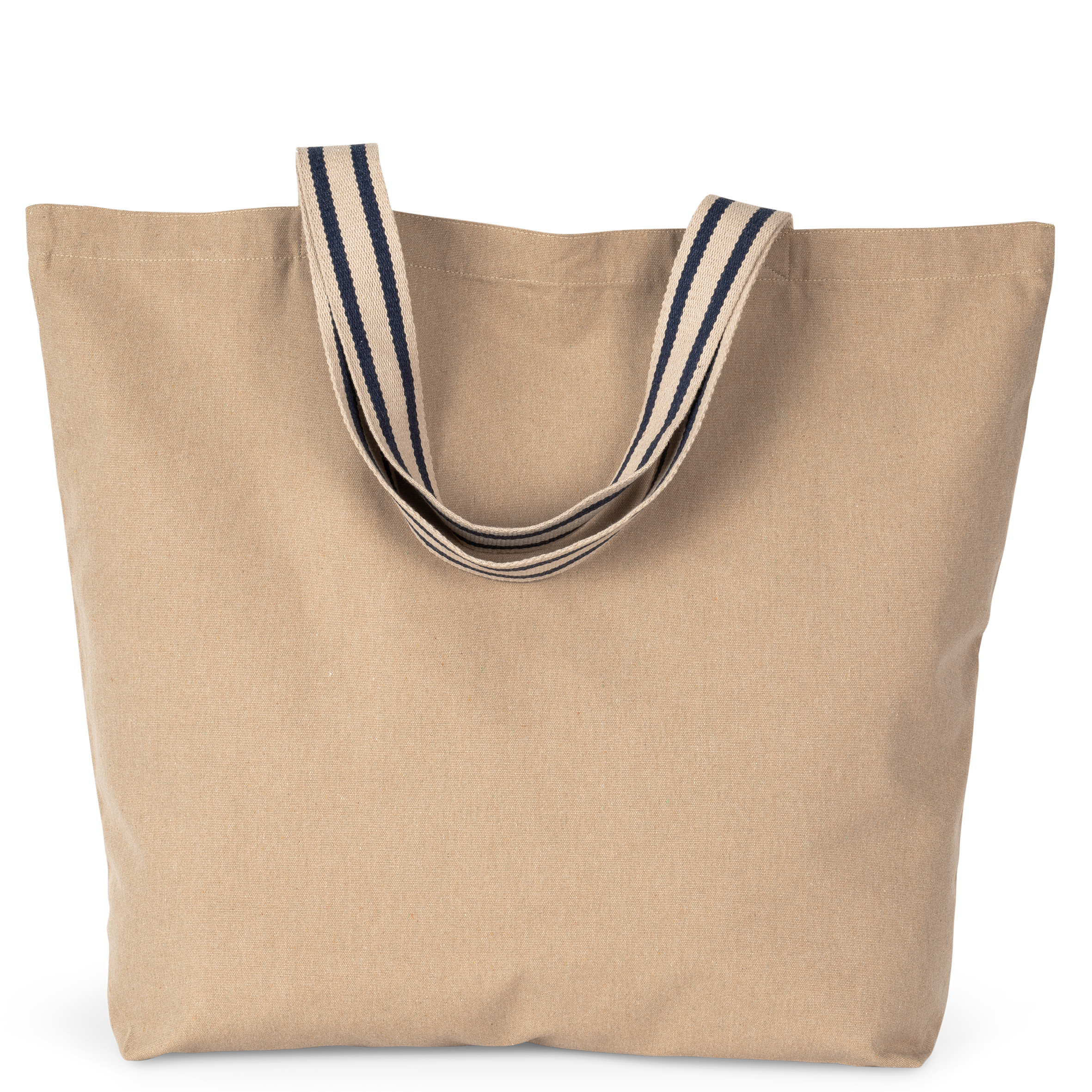 Saco de compras grande eco-responsável - Hemp / Desert Sand / Horizon Blue Stripe