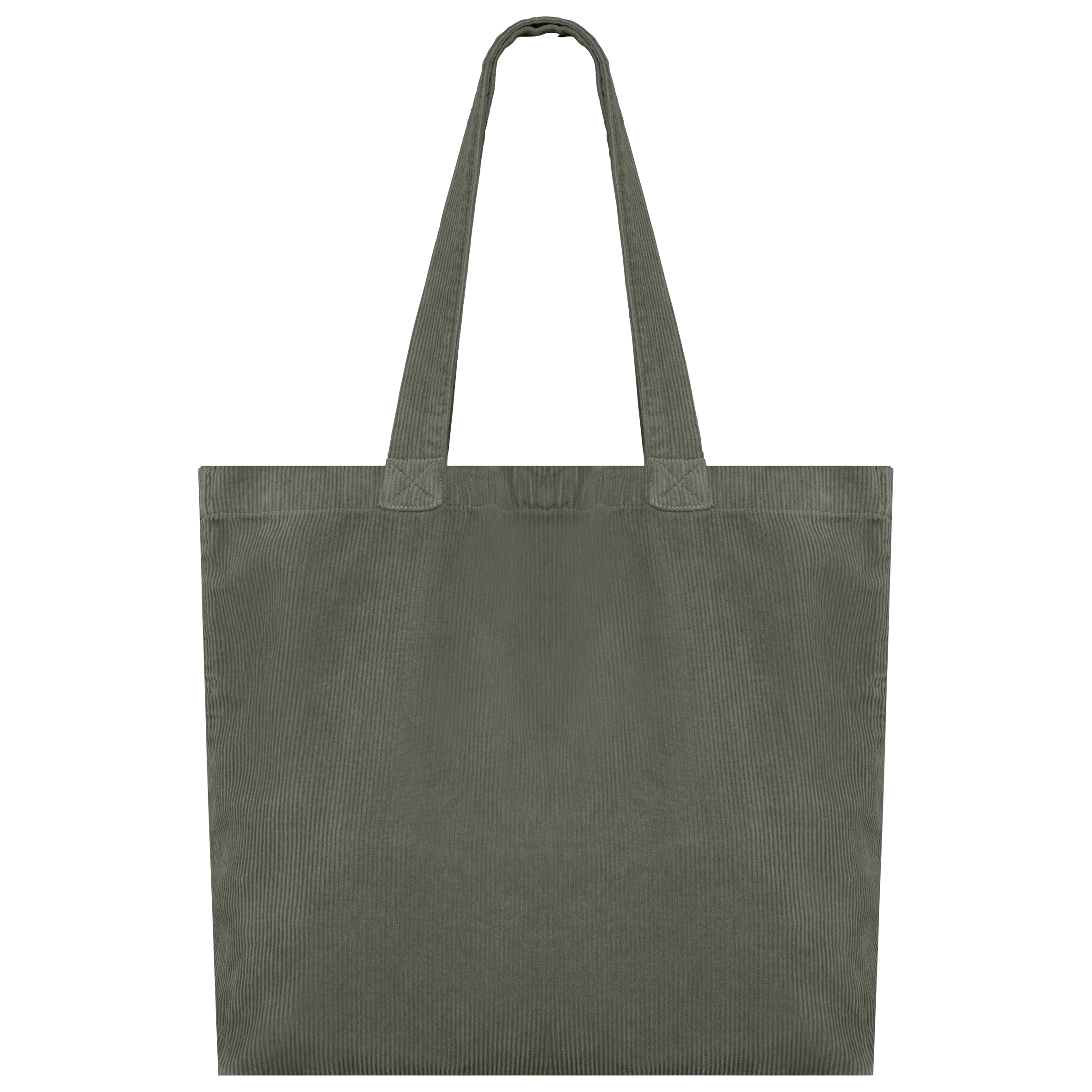 Saco eco-responsável em veludo canelado com aspecto lavado - Washed Organic Khaki