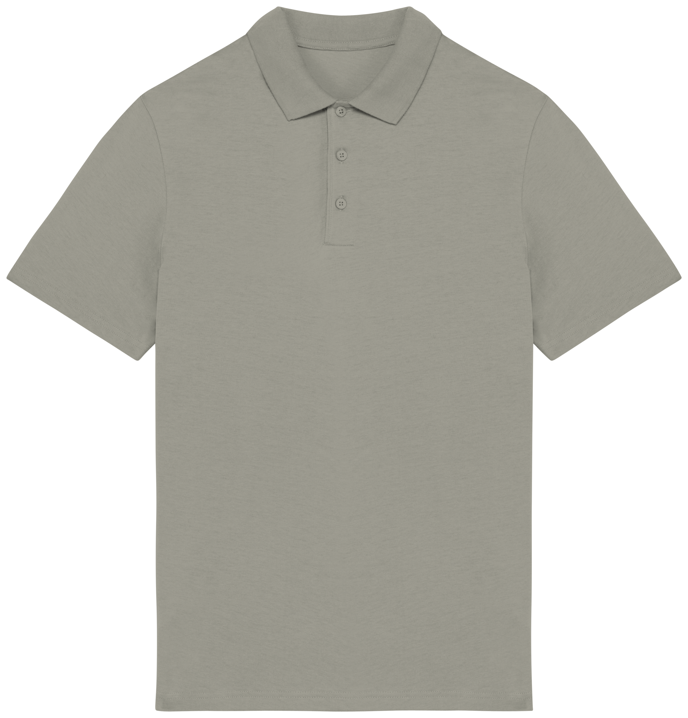 Polo eco-responsável de homem — Verde Frente