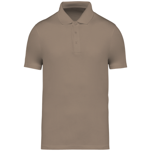 Native Spirit Men's polo shirt in beige & natural, style NS200