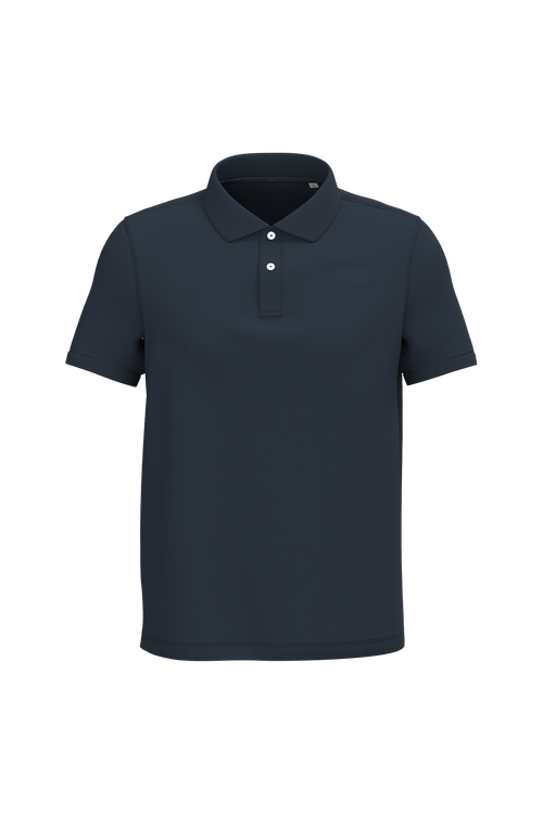 Native Spirit Men's piqué polo shirt in navy, style NS207