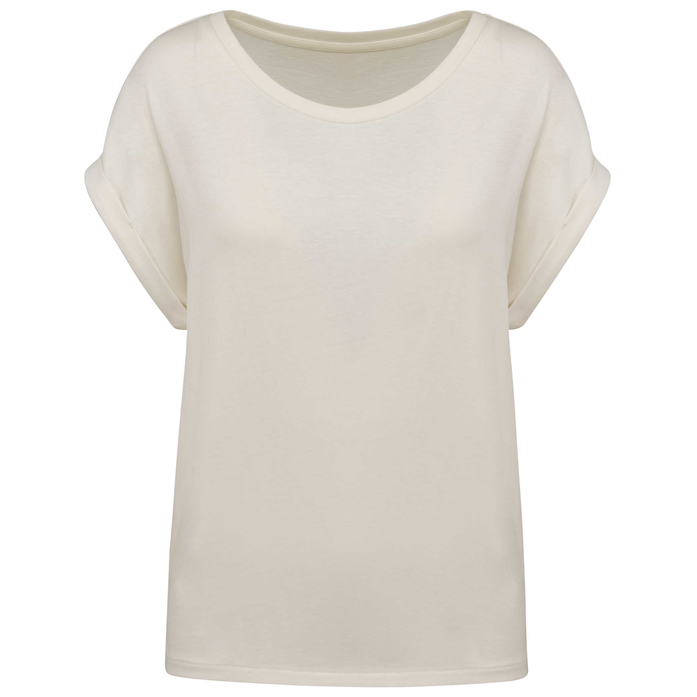 T-shirt écoresponsable manches à revers femme - Image 11