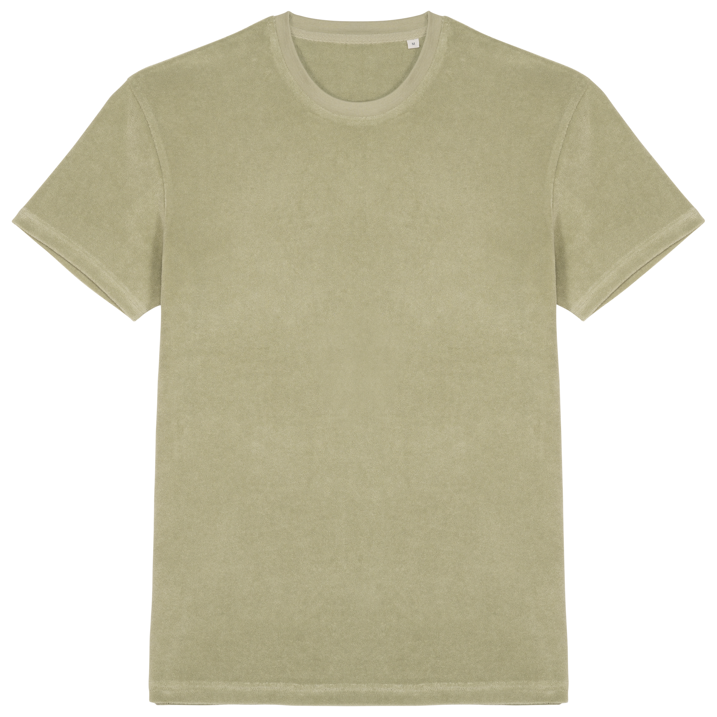 T-shirt eco-responsável em malha turca de homem — Verde Frente