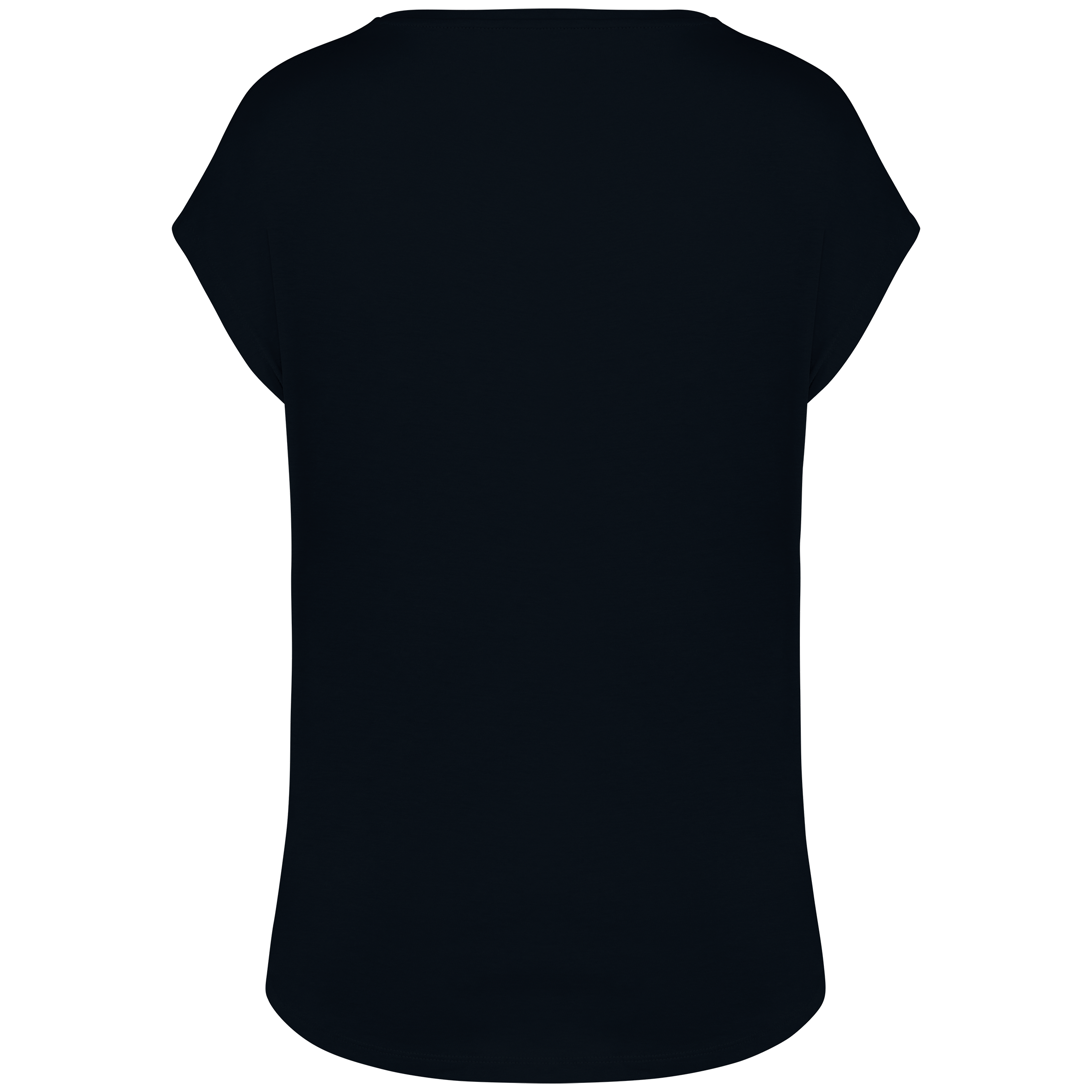 T-shirt écoresponsable loose à col V femme - Image 10