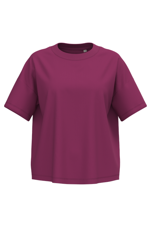Native Spirit Women's oversize t-shirt in purple, style NS313