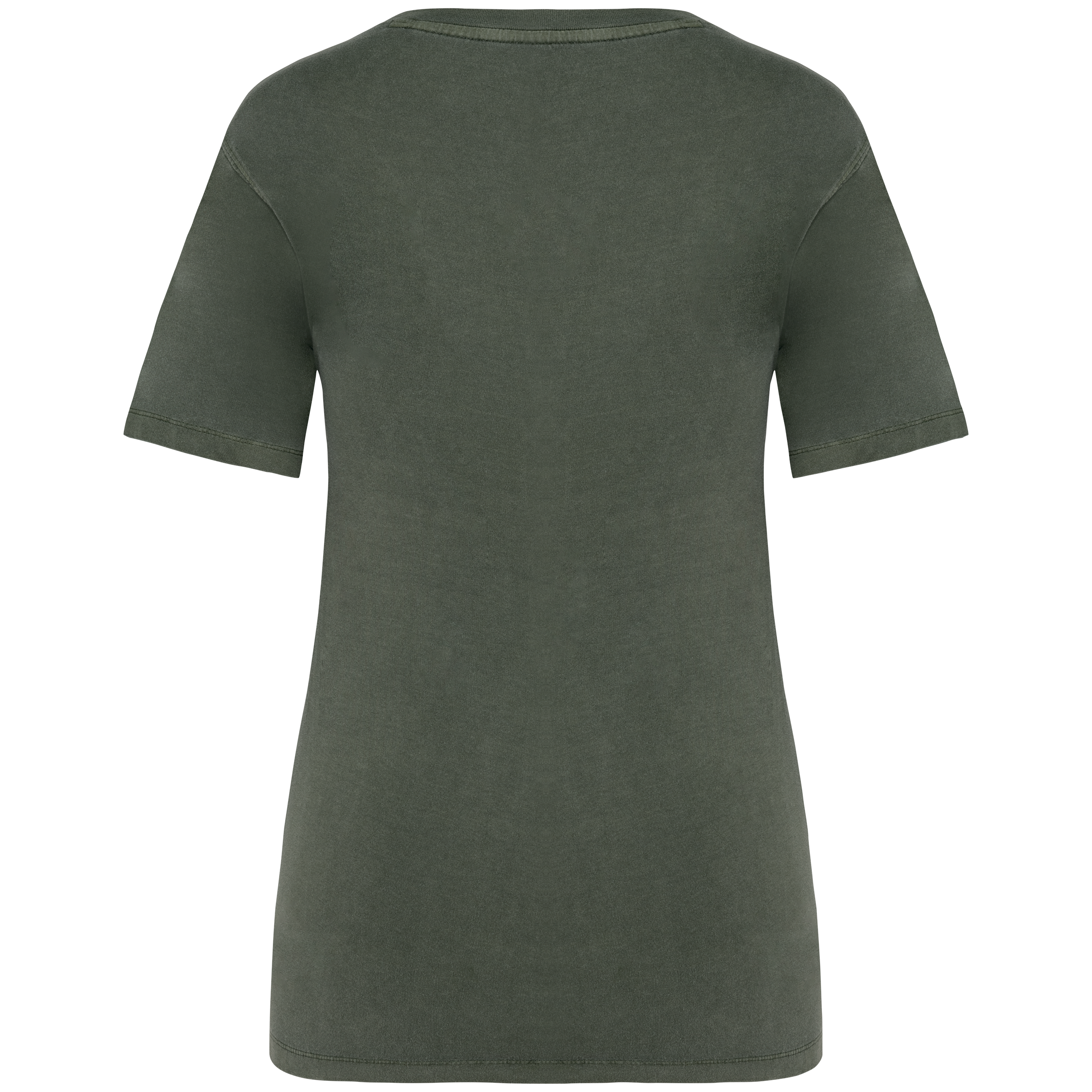 T-shirt com aspecto lavado de senhora - Washed Organic Khaki