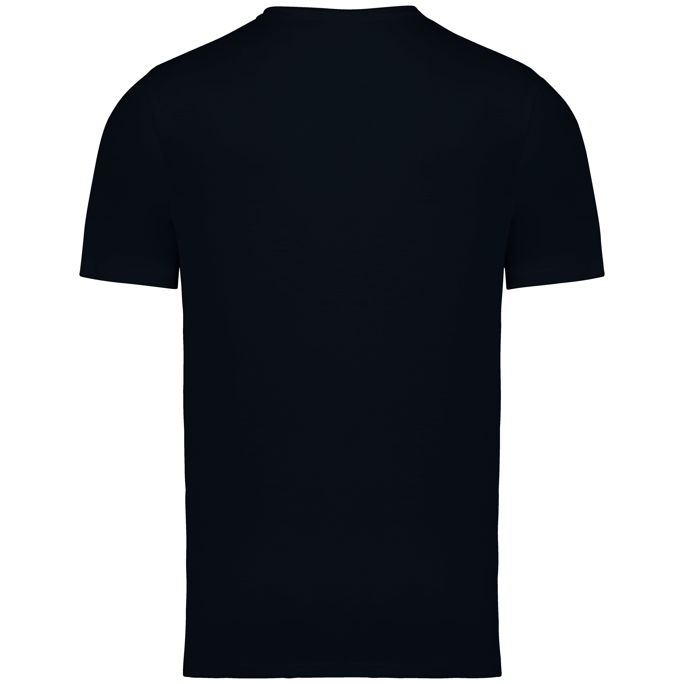 T-shirt eco-responsável slub sem acabamento de homem - Black