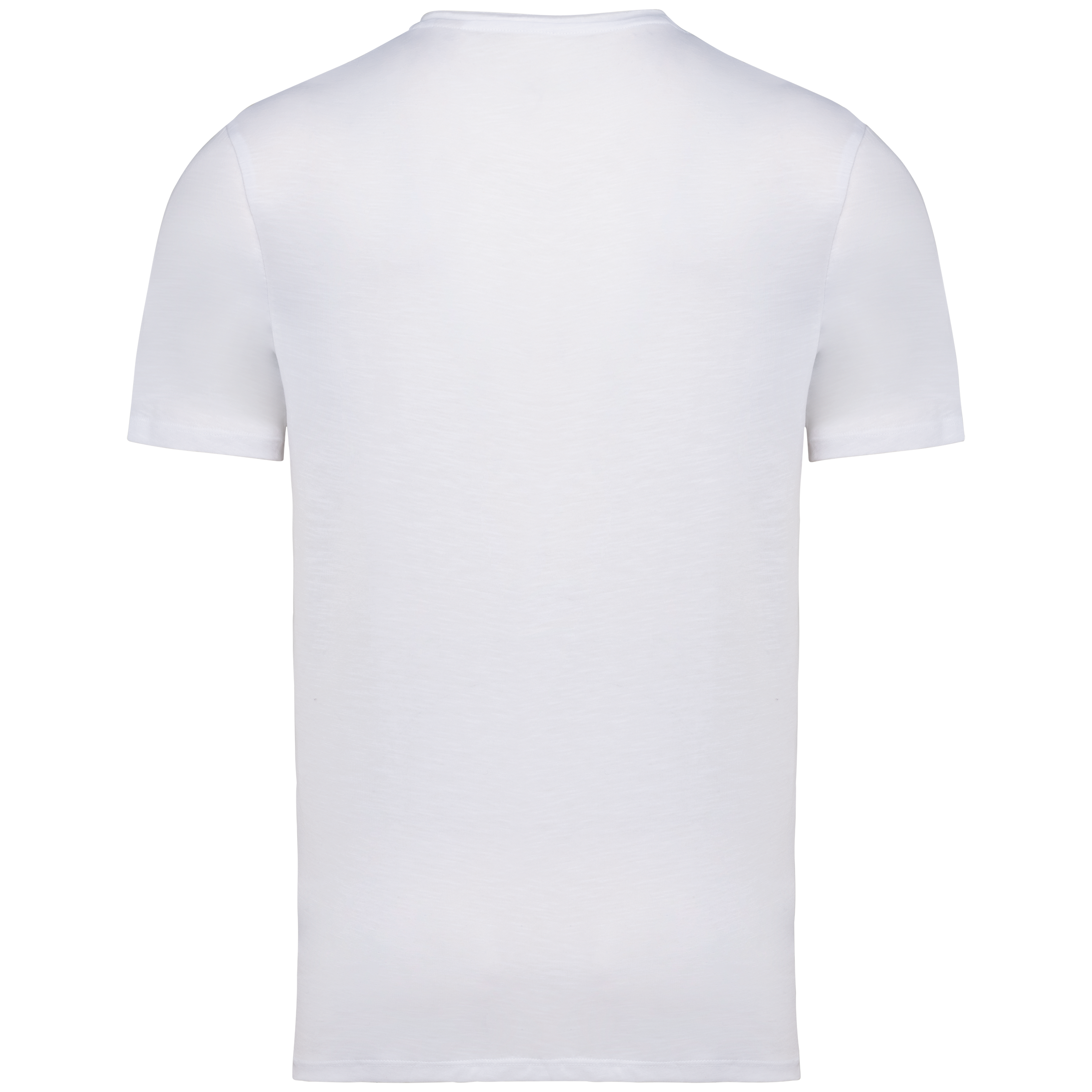 T-shirt eco-responsável slub sem acabamento de homem - White