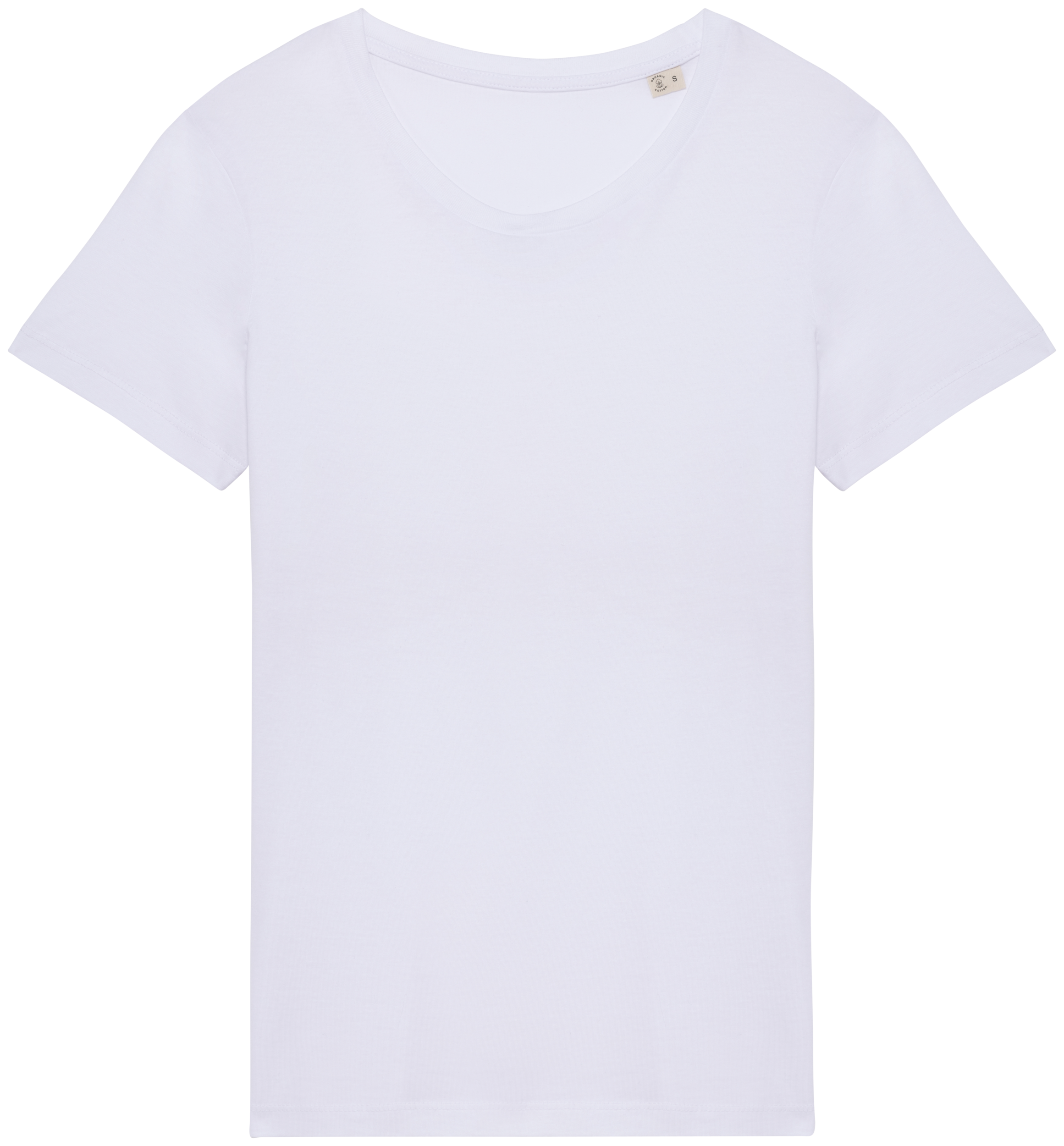 T-shirt eco-responsável de senhora — Branco Frente