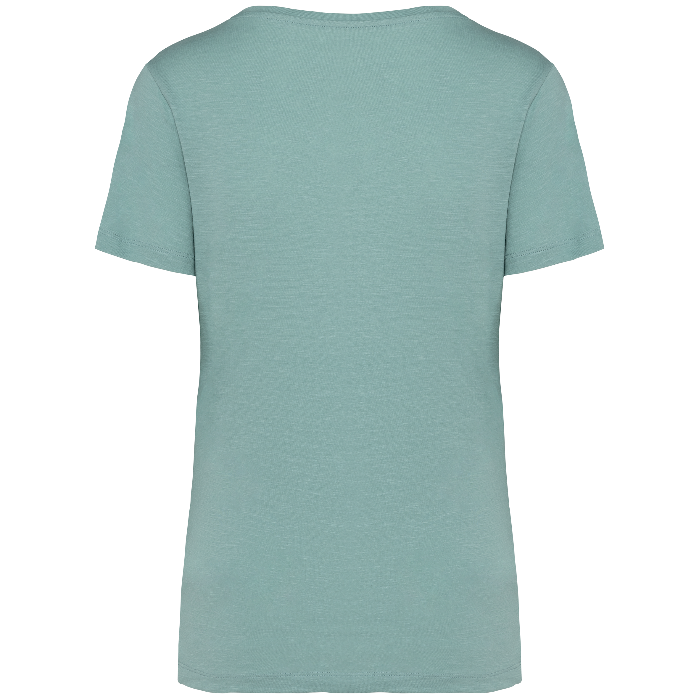T-shirt eco-responsável slub de senhora - Jade Green