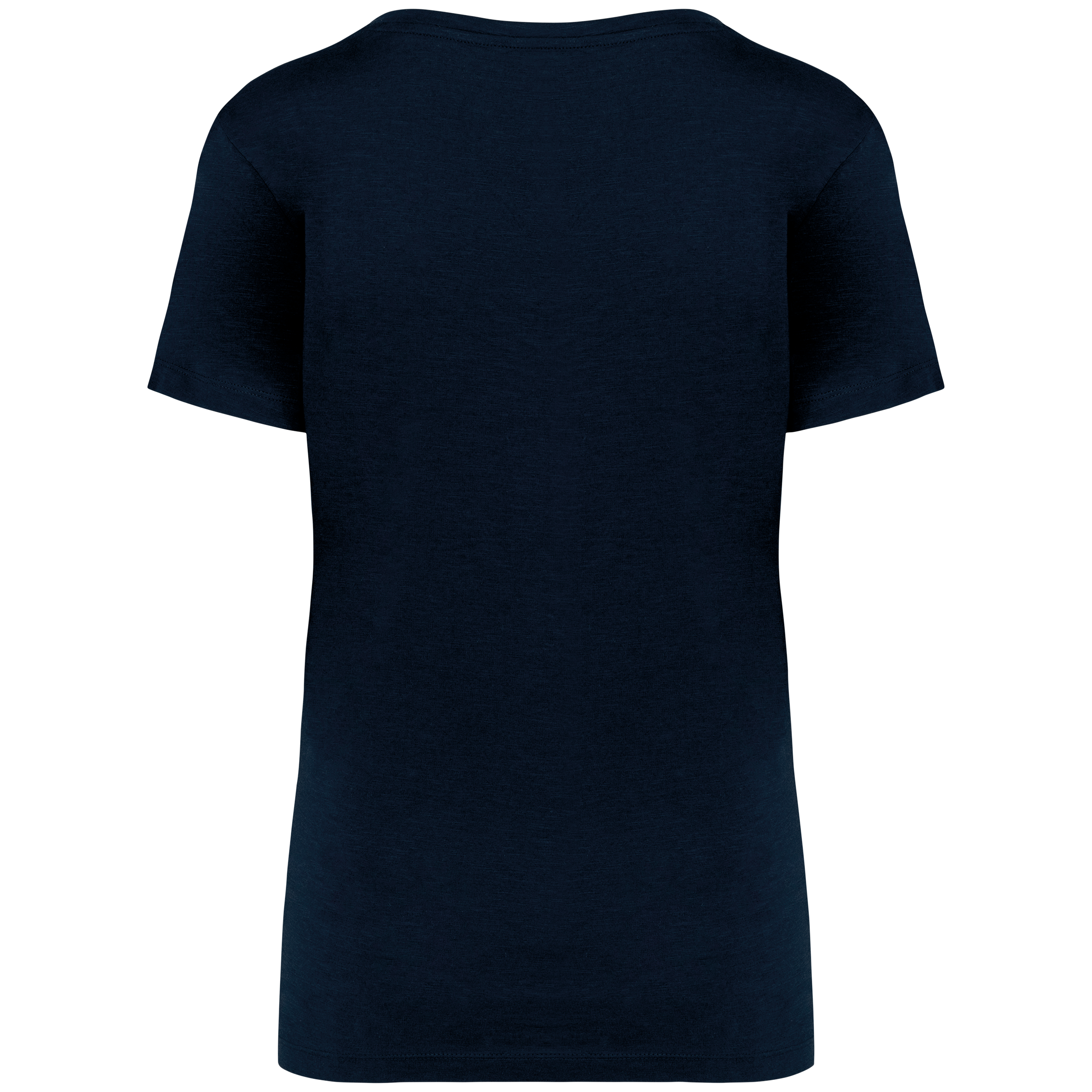 T-shirt eco-responsável slub de senhora - Navy Blue