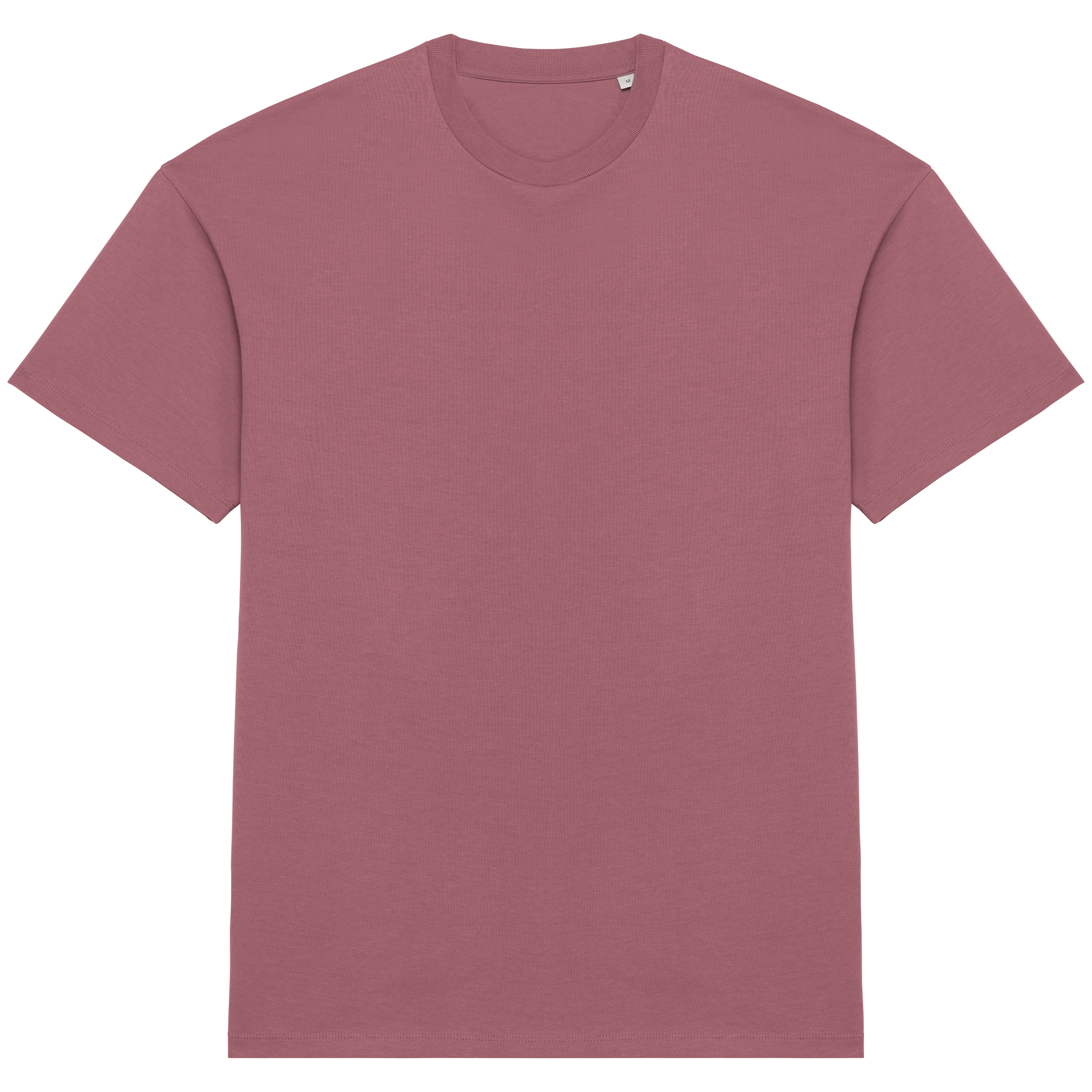 T-shirt eco-responsável com ombros descaídos unissexo — Rosa Frente