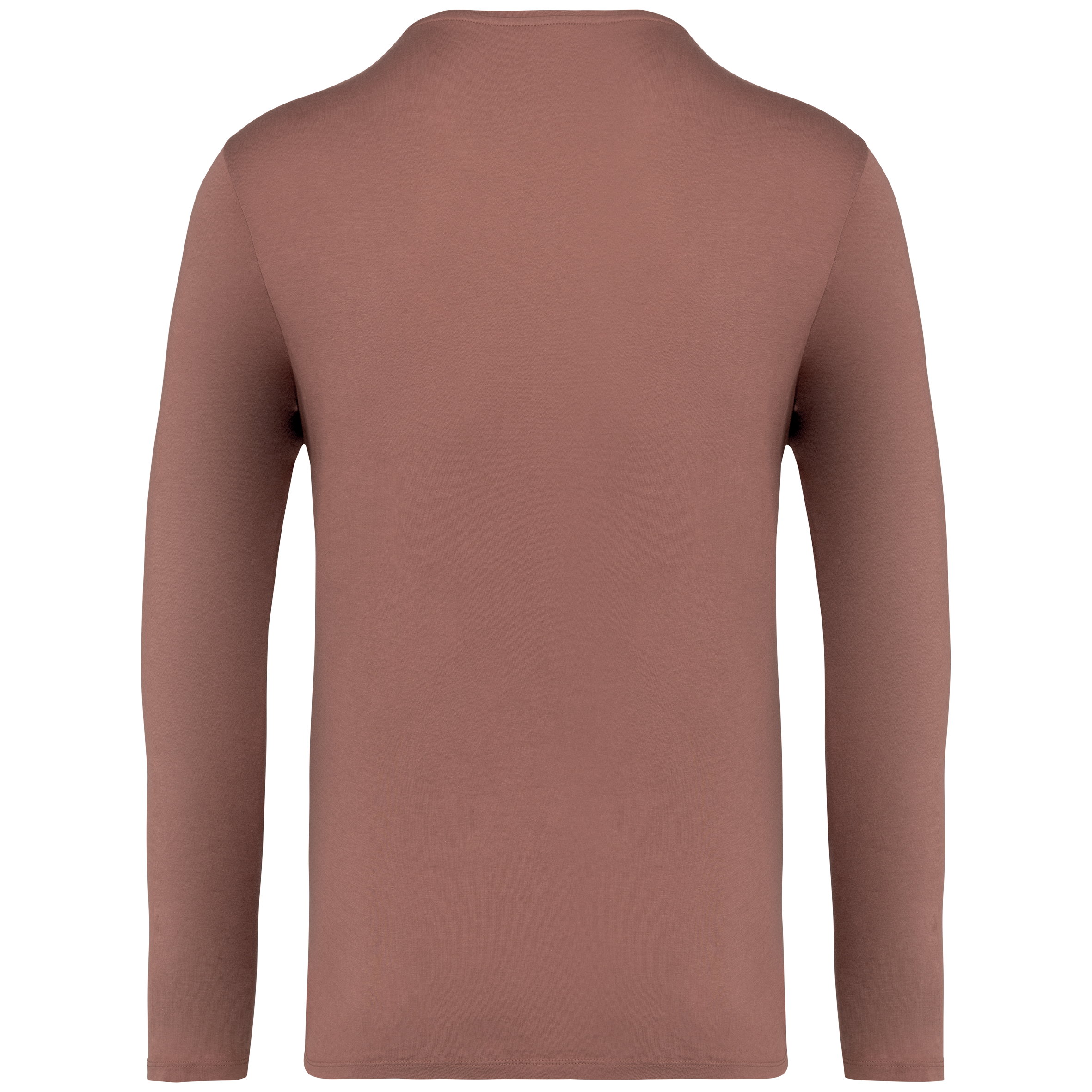 T-shirt eco-responsável manga comprida com aspecto lavado unissexo - Washed Sienna