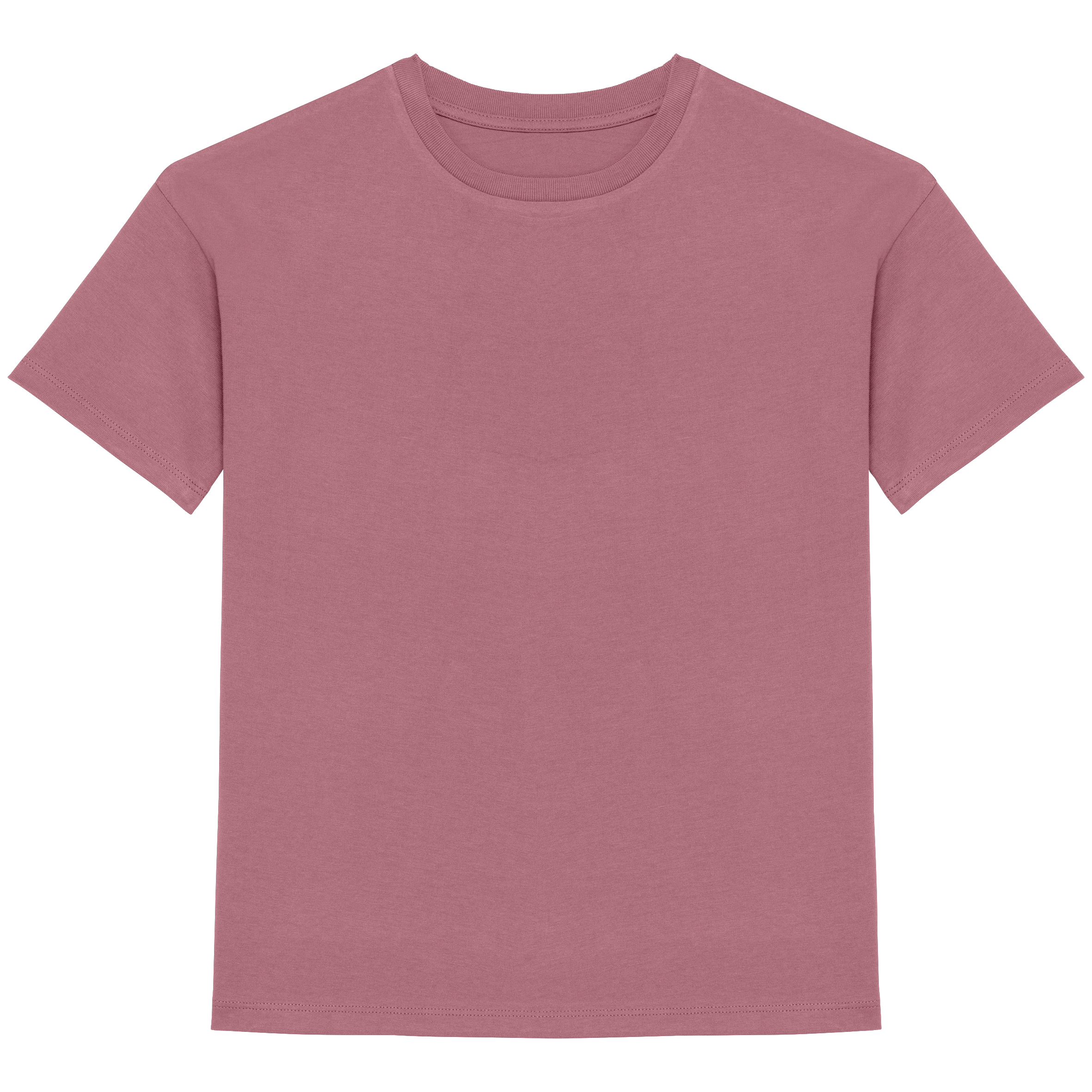 T-shirt eco-responsáveis com ombros descaídos de criança — Rosa Frente