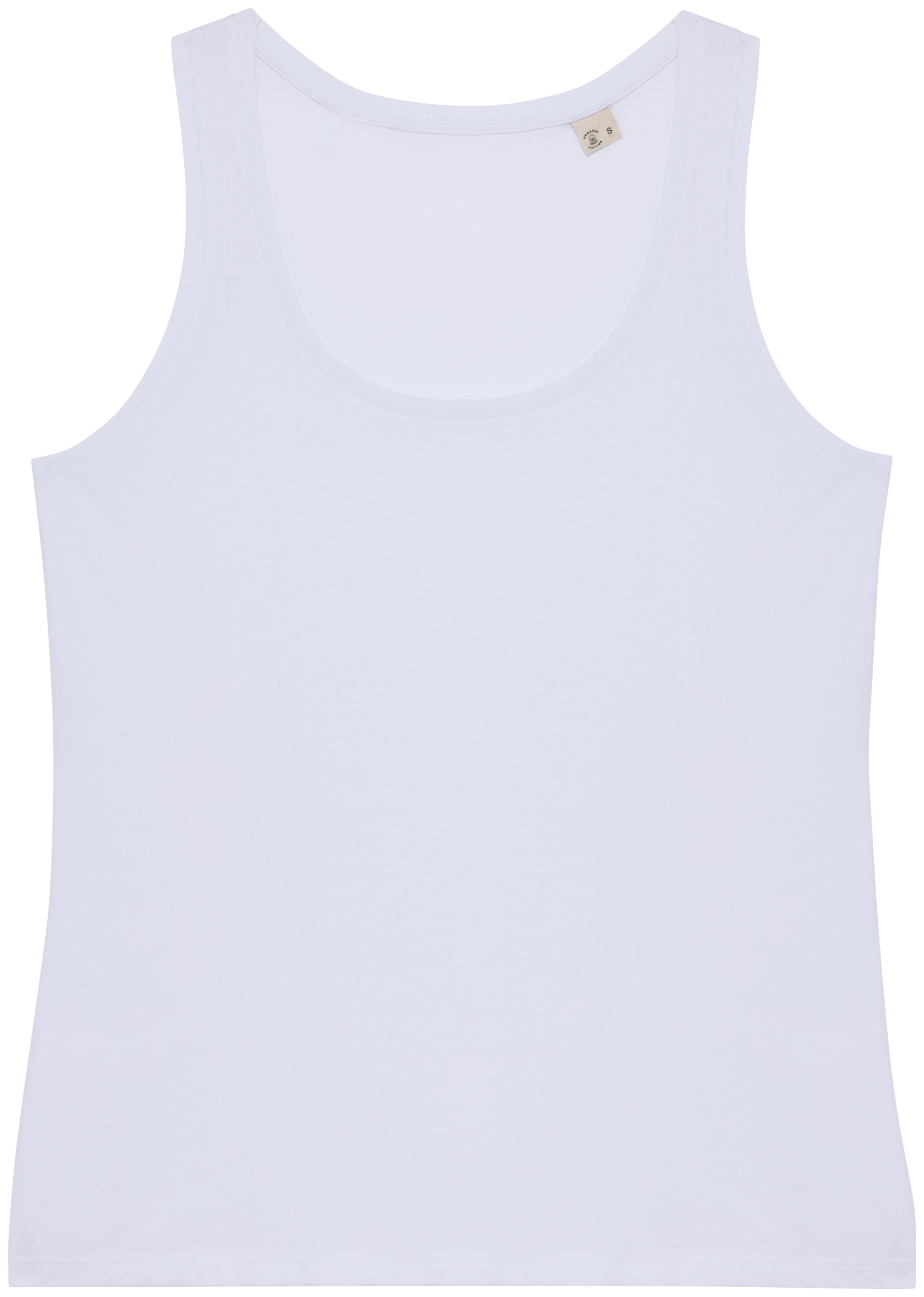 Top eco-responsável de senhora — Branco Frente