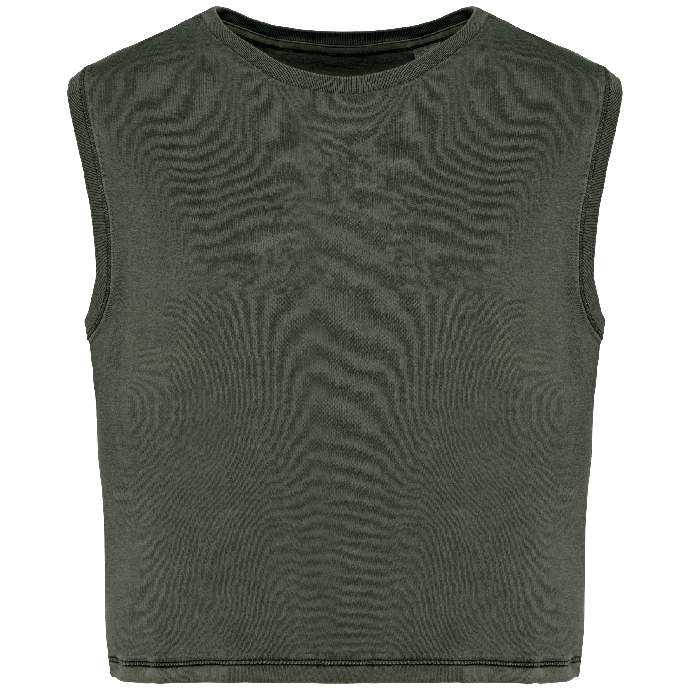 T-shirt écoresponsable crop sans manche femme - Image 14