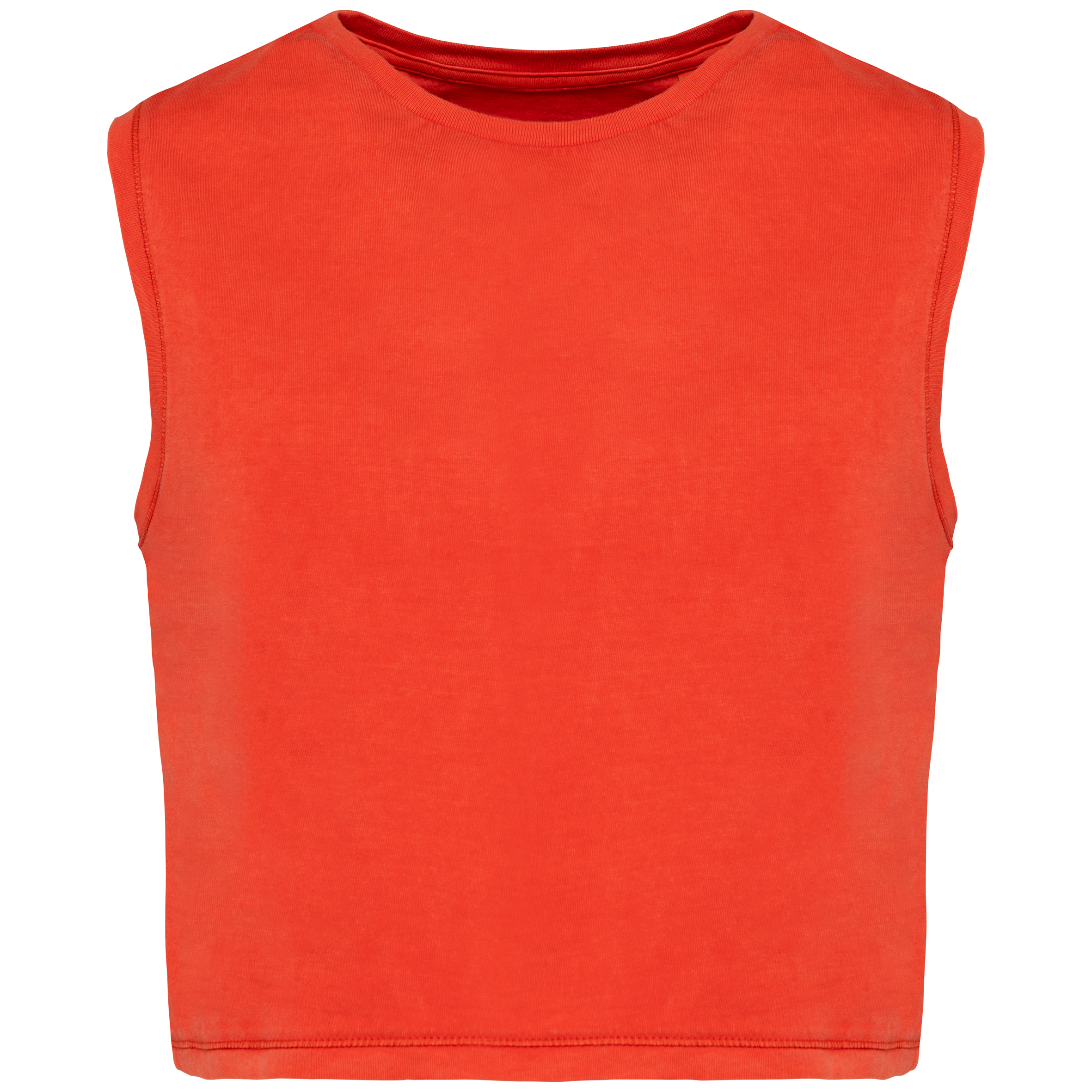 T-shirt écoresponsable crop sans manche femme - Image 17