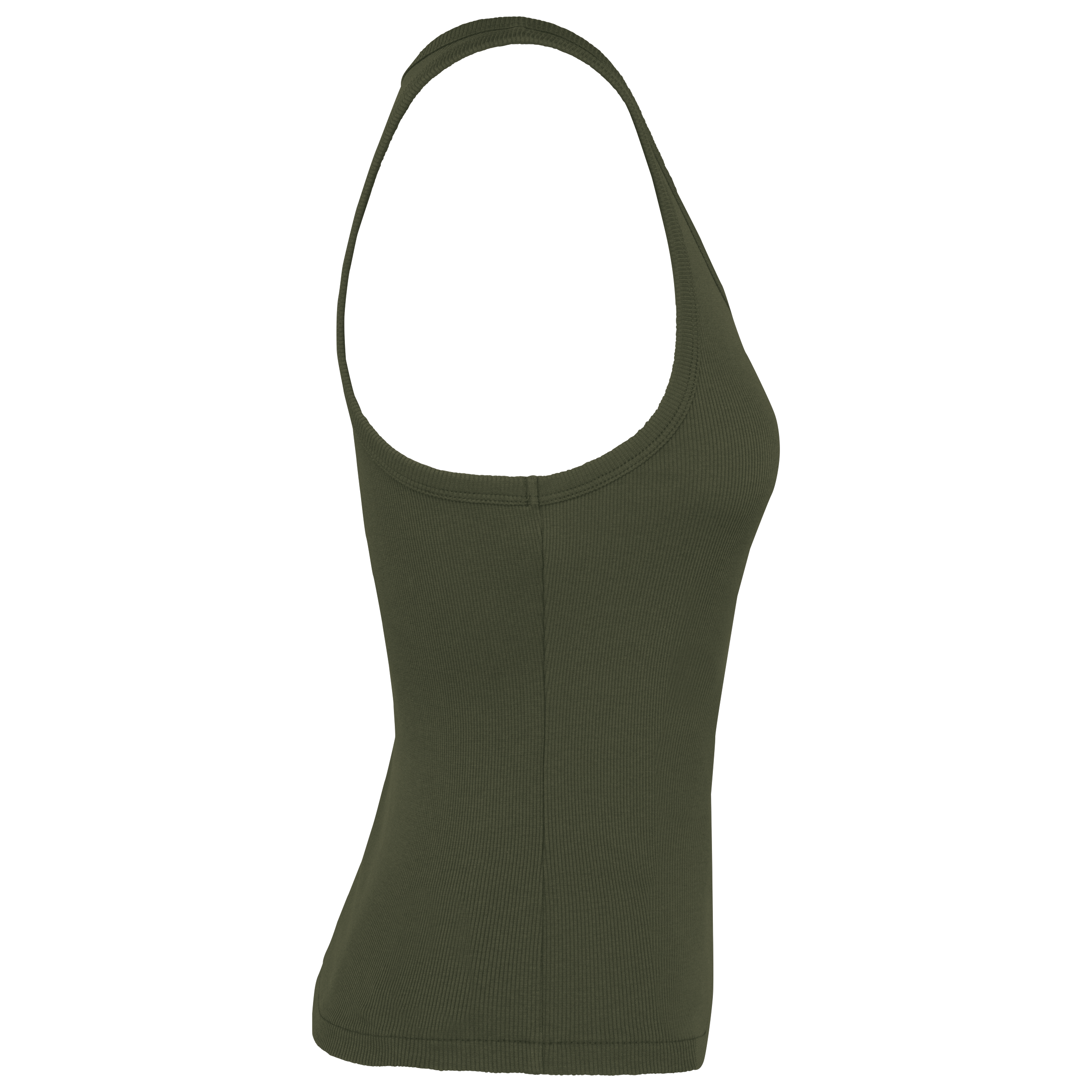 Camiseta de tirantes ecorresponsable acanalada mujer