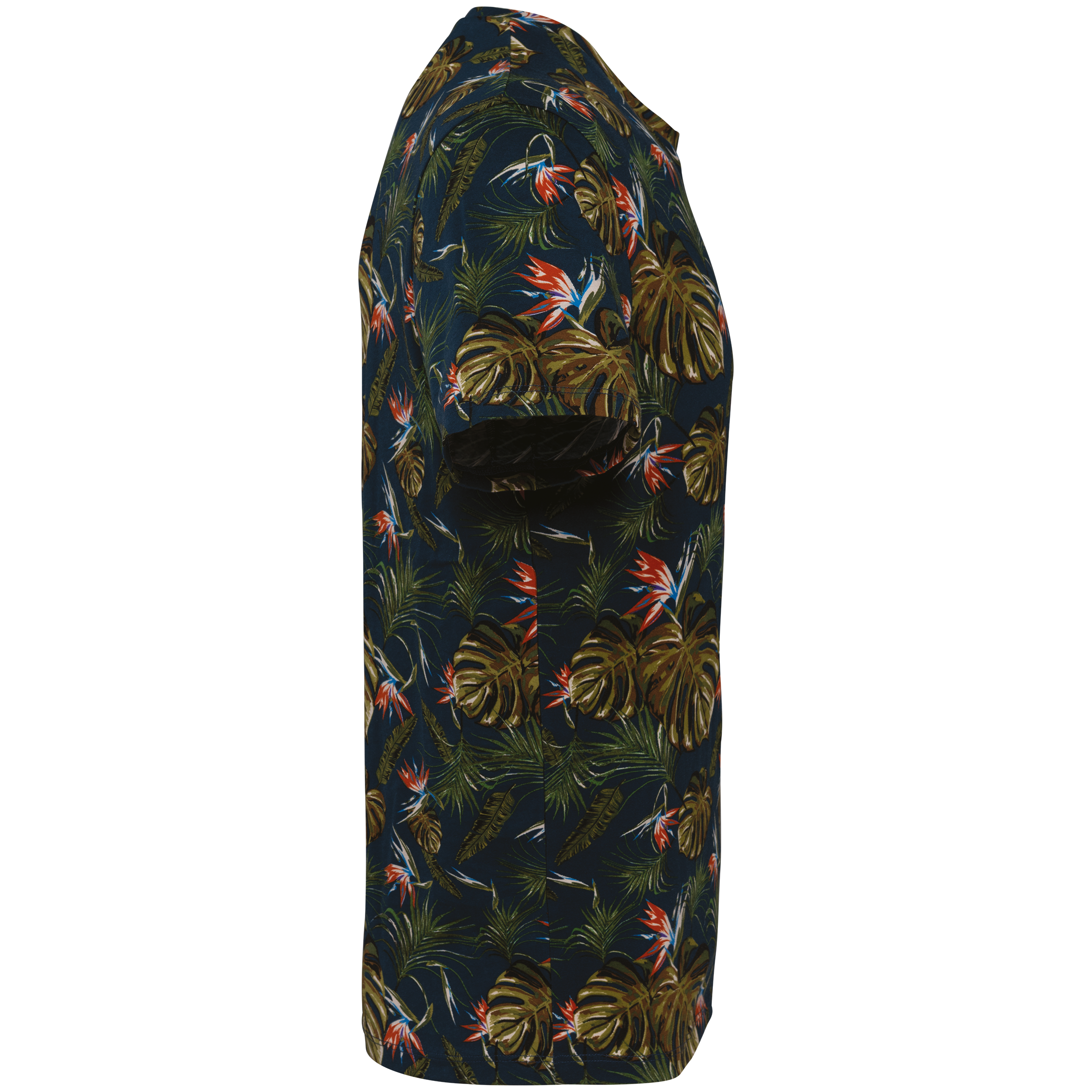 T-shirt écoresponsable imprimé tropical homme