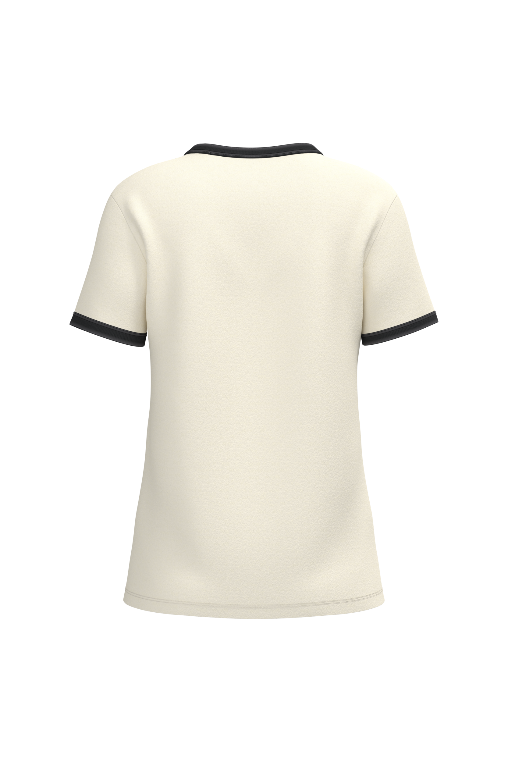 T-shirt ringer écoresponsable à bords contrastés effet délavé femme - Image 9